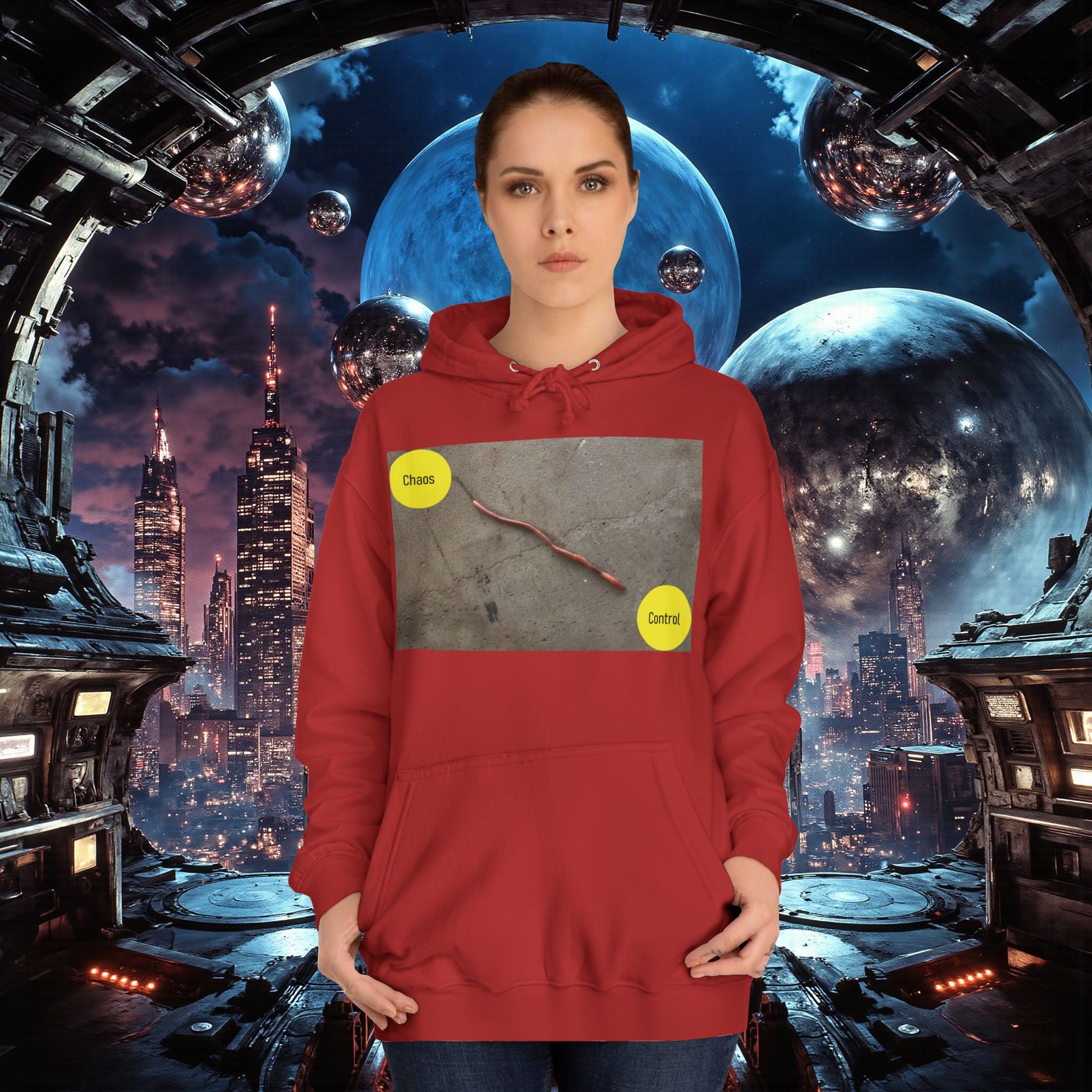 College Hoodie | Control The Chaos Control The Worm