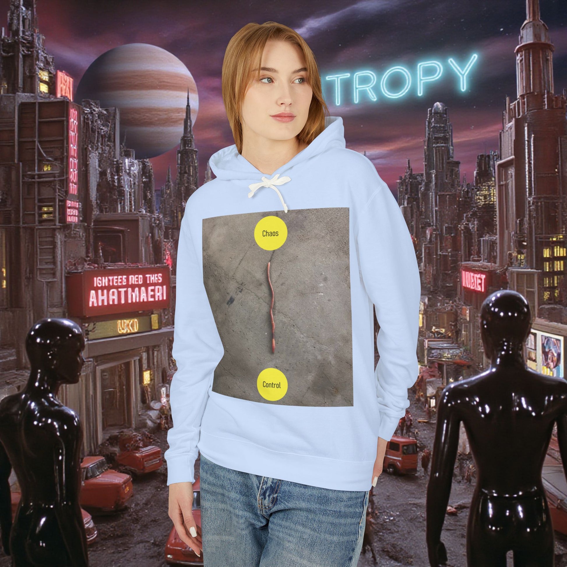 Hoodie Sweatshirt | Control The Chaos Control The Worm