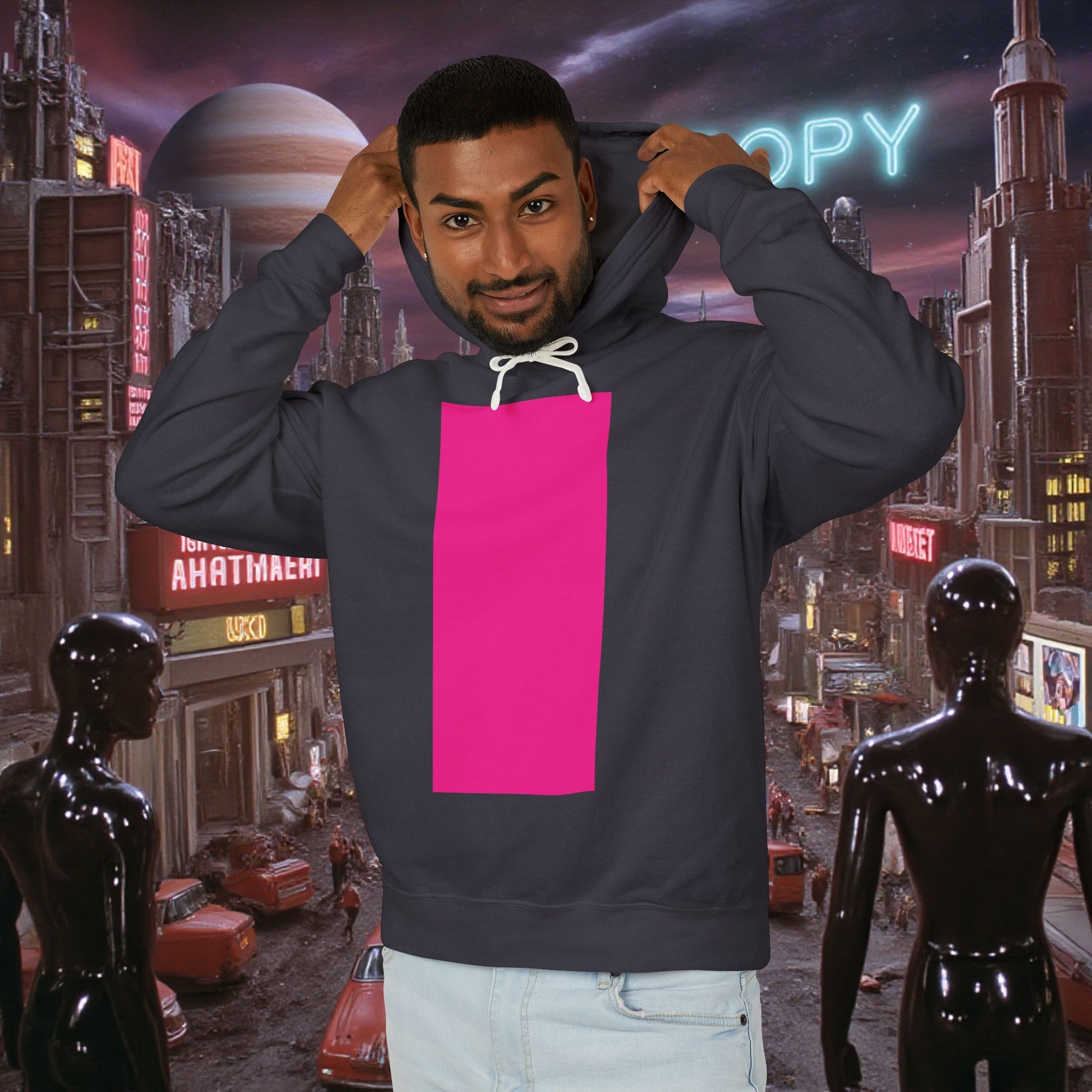 Hoodie Sweatshirt | Bright Pink