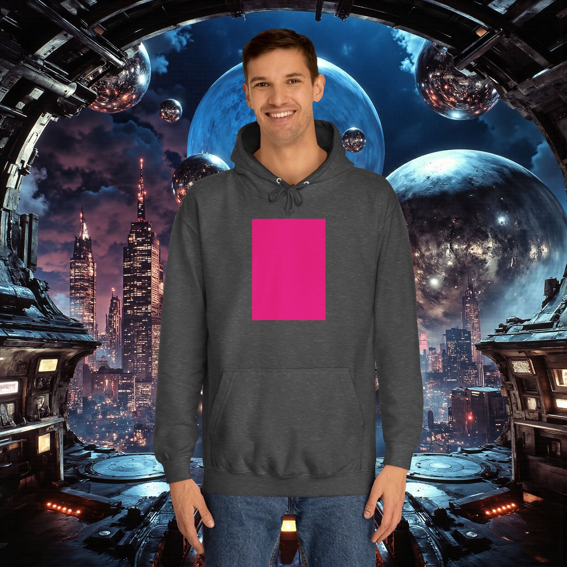 College Hoodie | Bright Pink