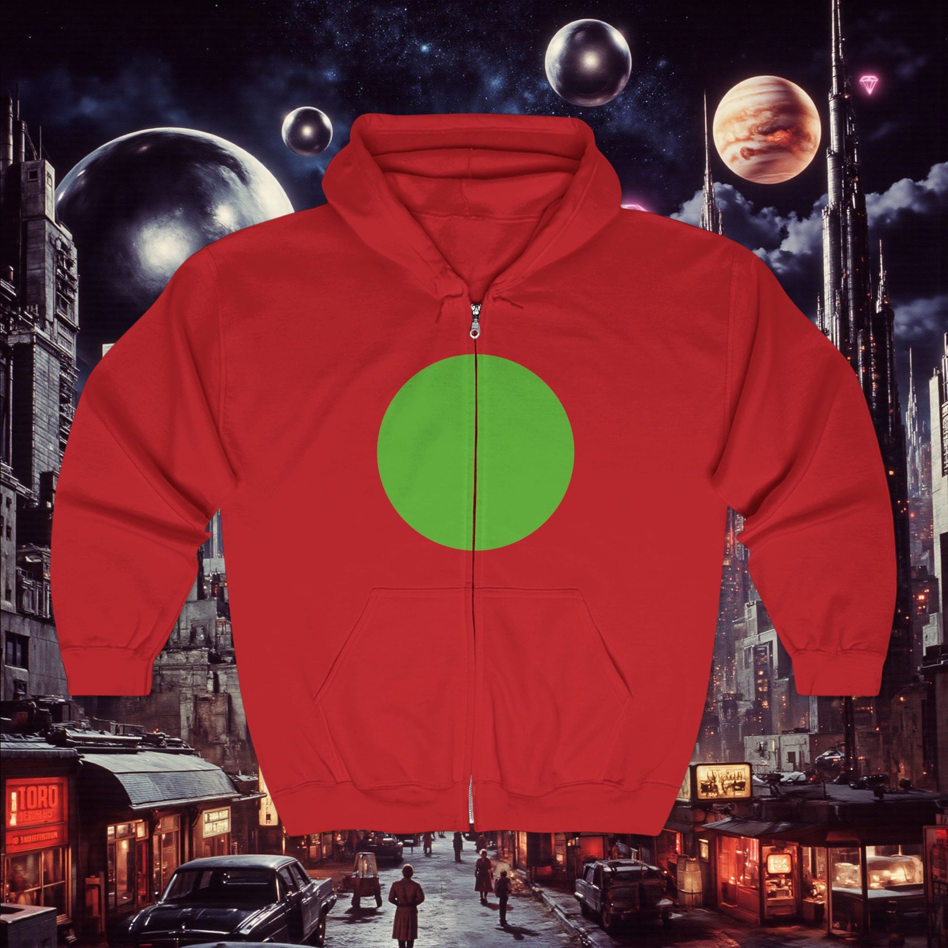 Zip Hoodie | Green