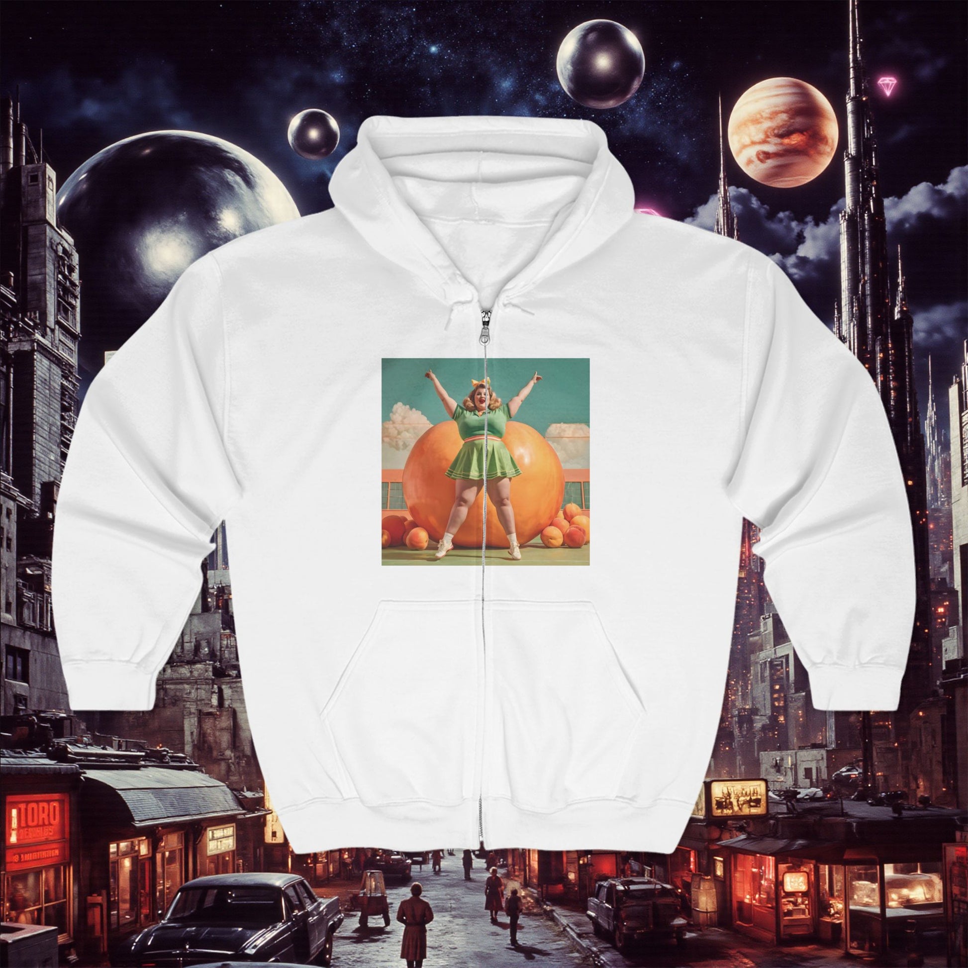 Zip Hoodie | Fat Peaches