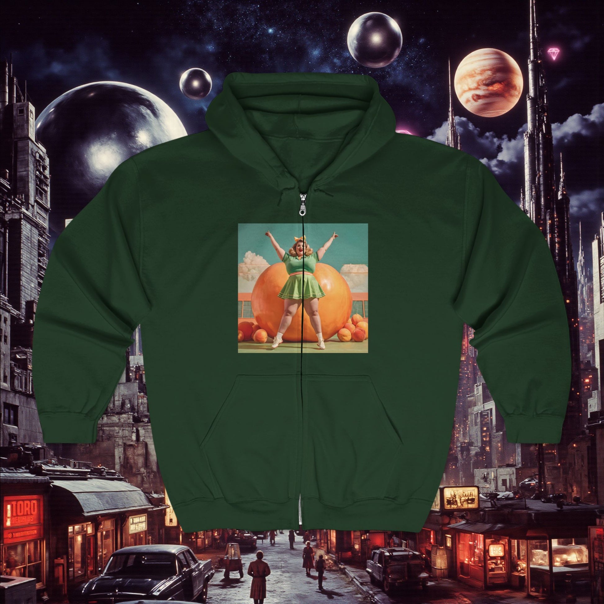 Zip Hoodie | Fat Peaches