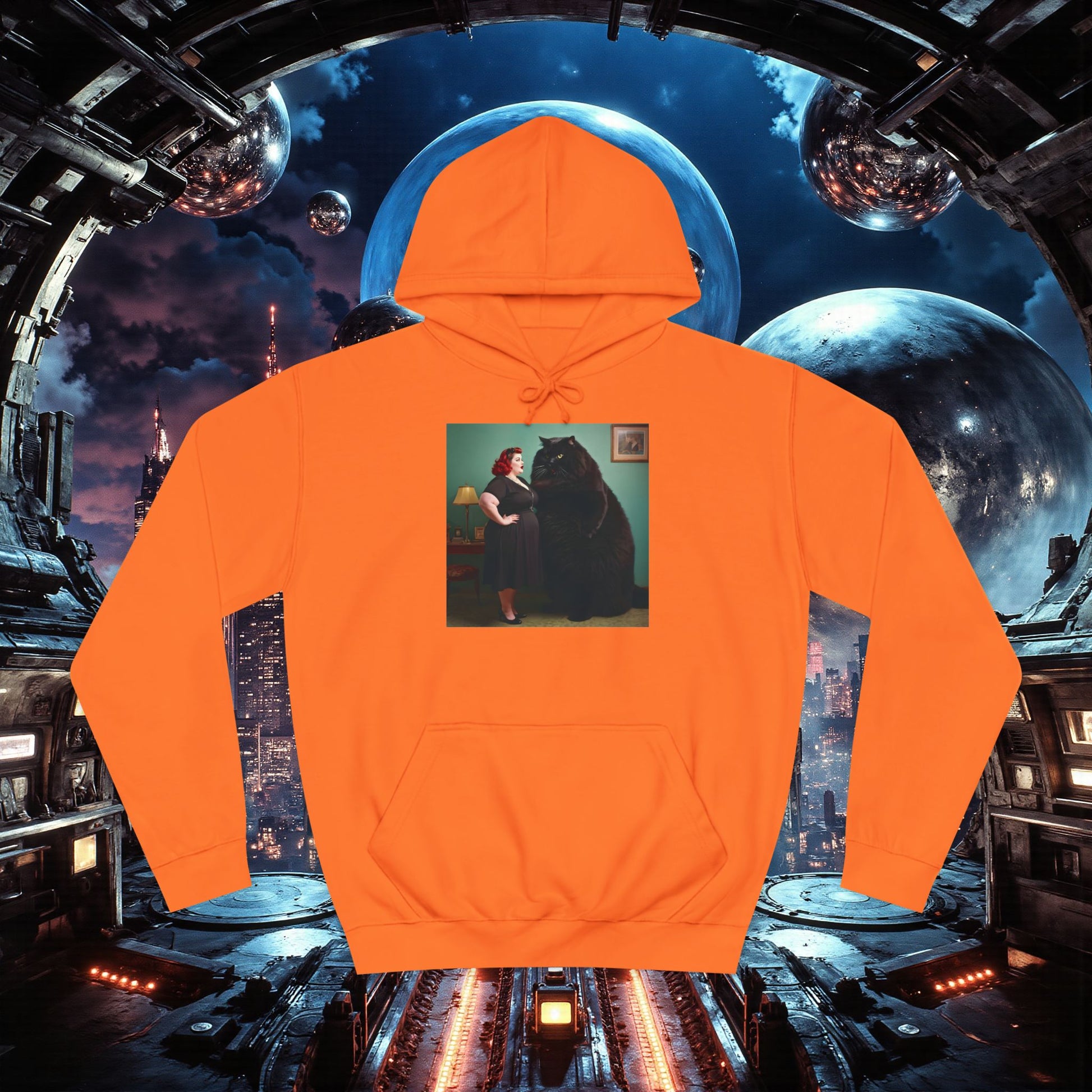 College Hoodie | Black Pussy