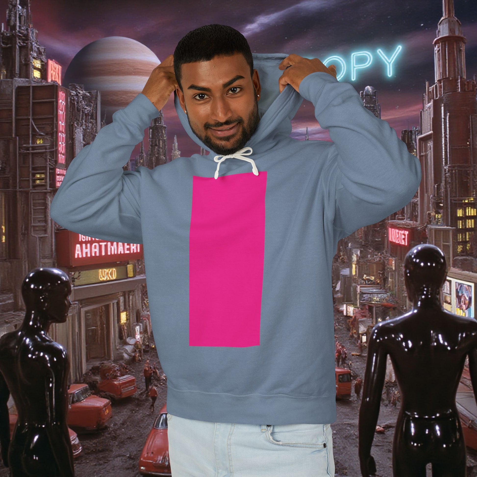 Hoodie Sweatshirt | Bright Pink