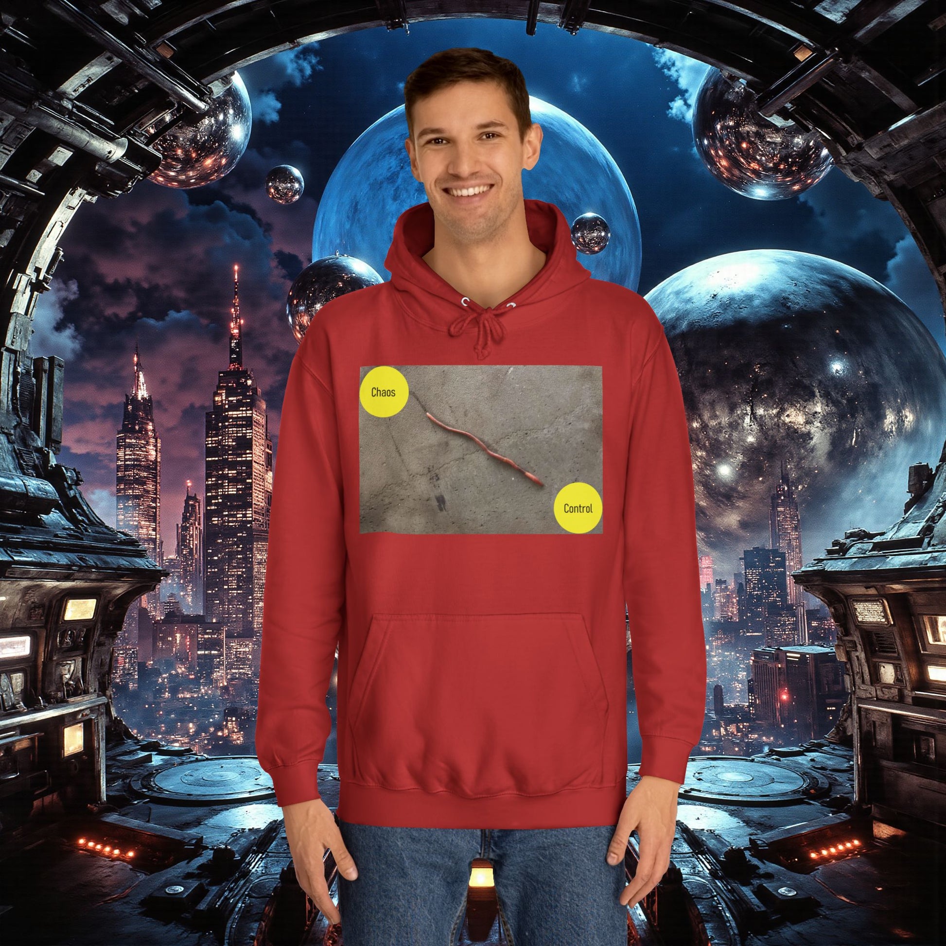 College Hoodie | Control The Chaos Control The Worm