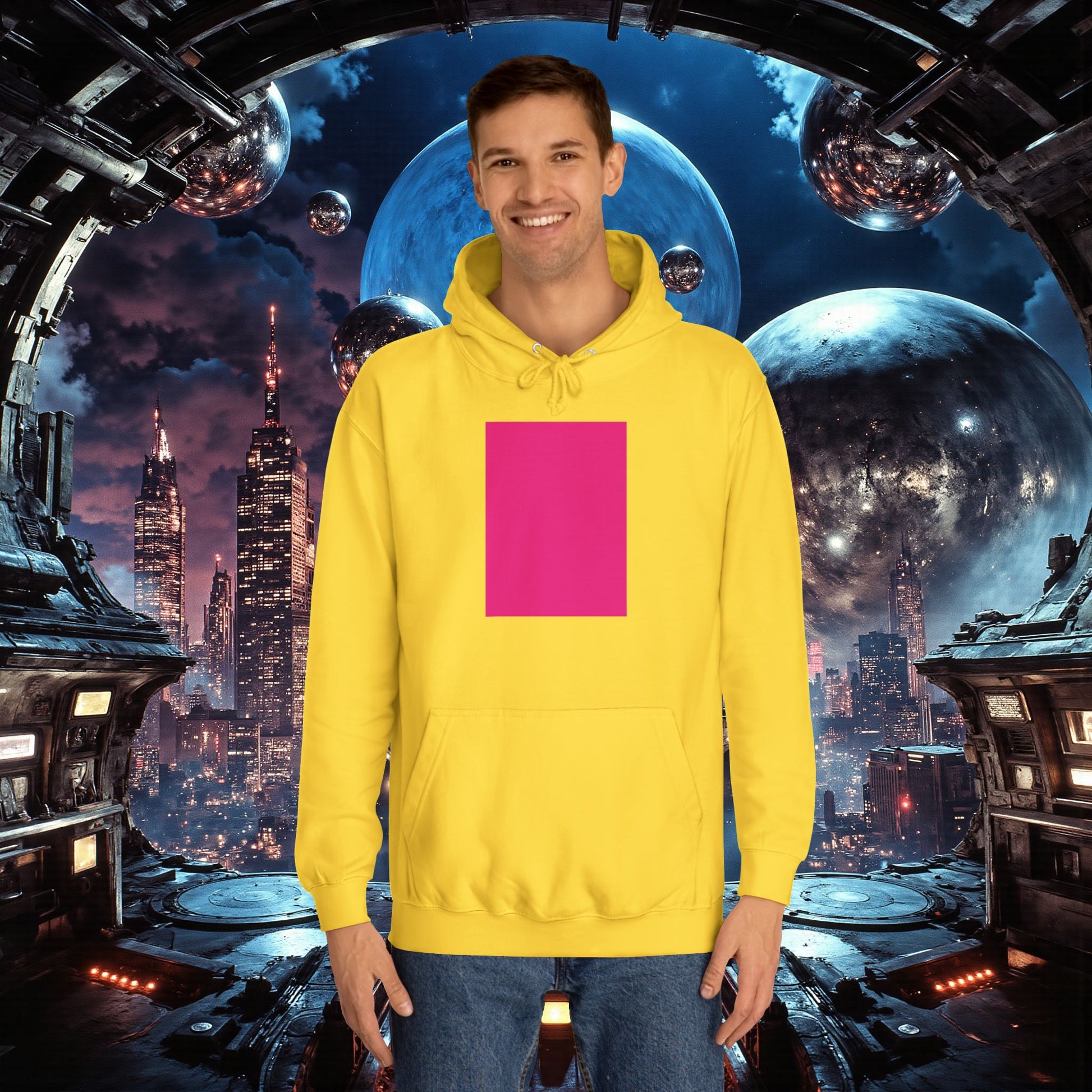 College Hoodie | Bright Pink