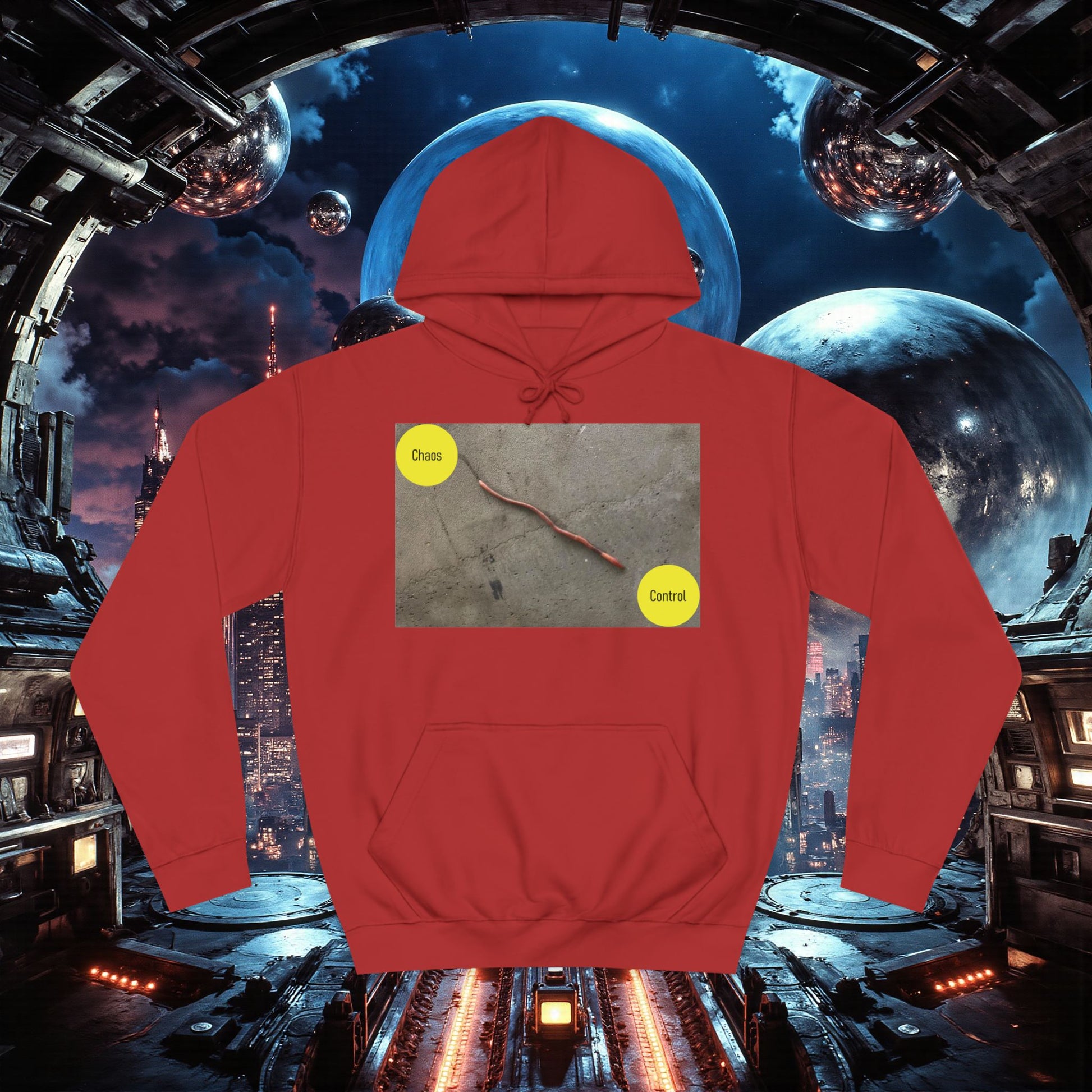 College Hoodie | Control The Chaos Control The Worm
