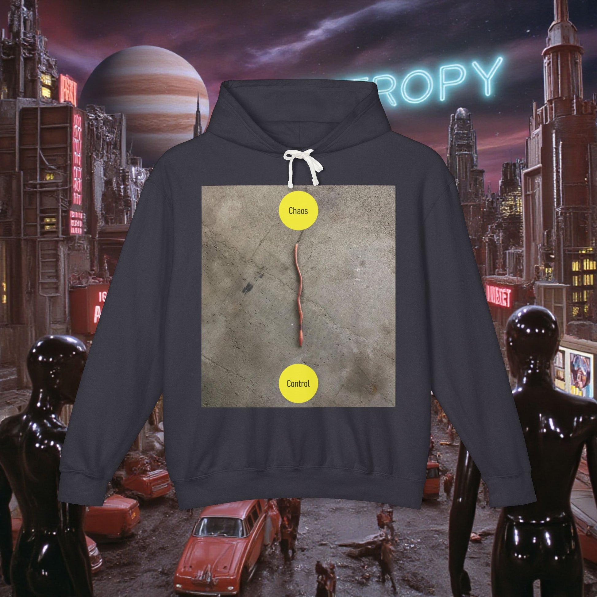Hoodie Sweatshirt | Control The Chaos Control The Worm