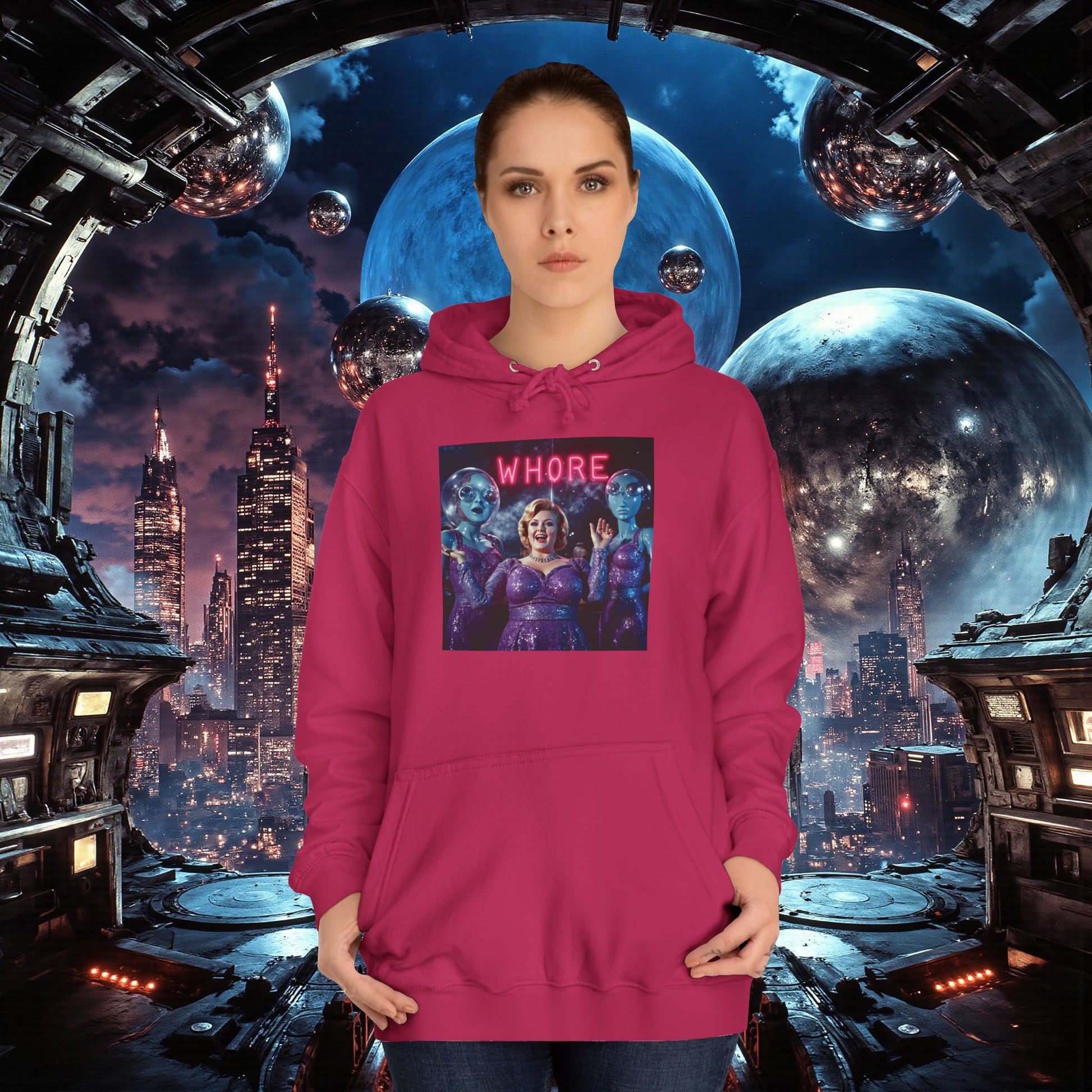 College Hoodie | WHORE