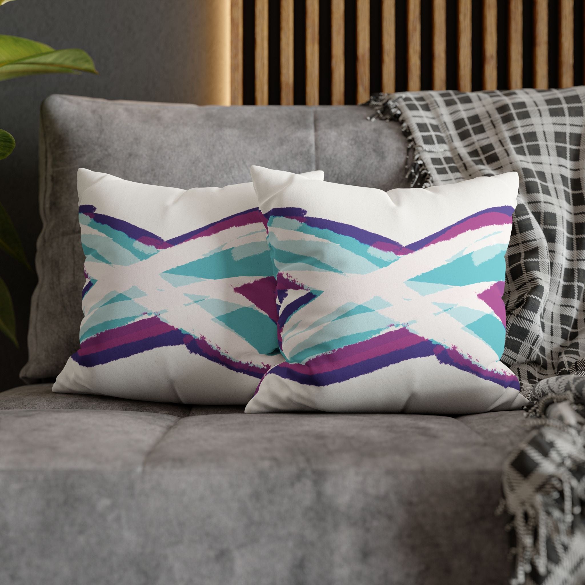 Pillow Case | Faux Suede | X