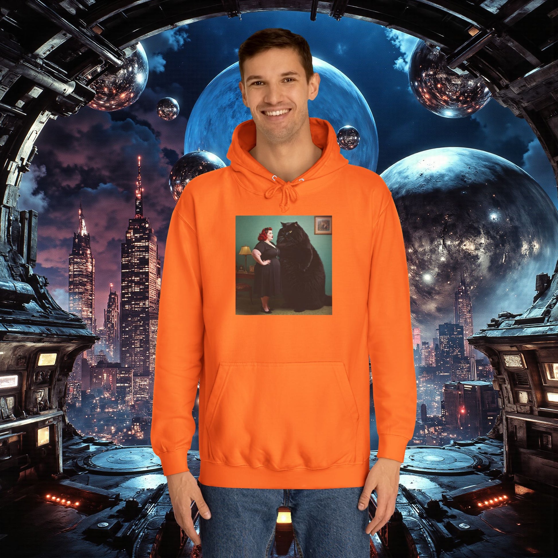 College Hoodie | Black Pussy