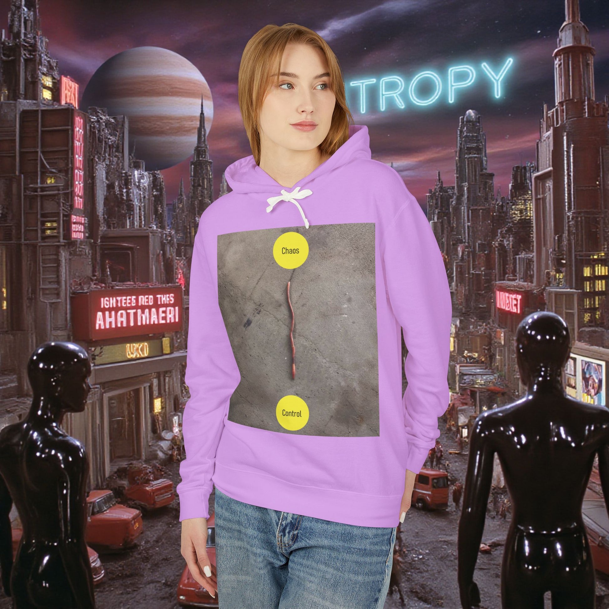 Hoodie Sweatshirt | Control The Chaos Control The Worm