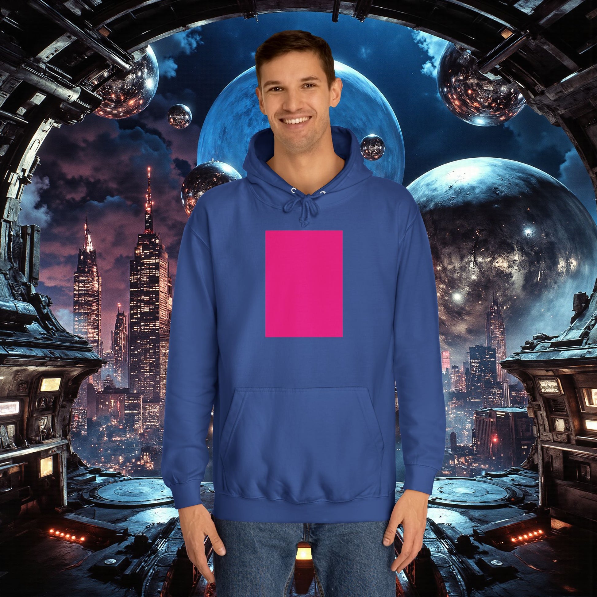 College Hoodie | Bright Pink