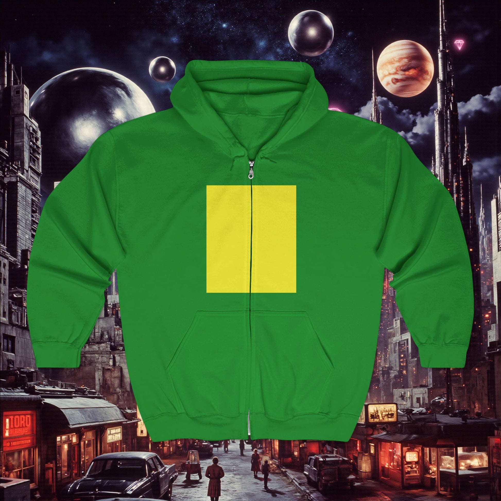 Zip Hoodie | Yellow