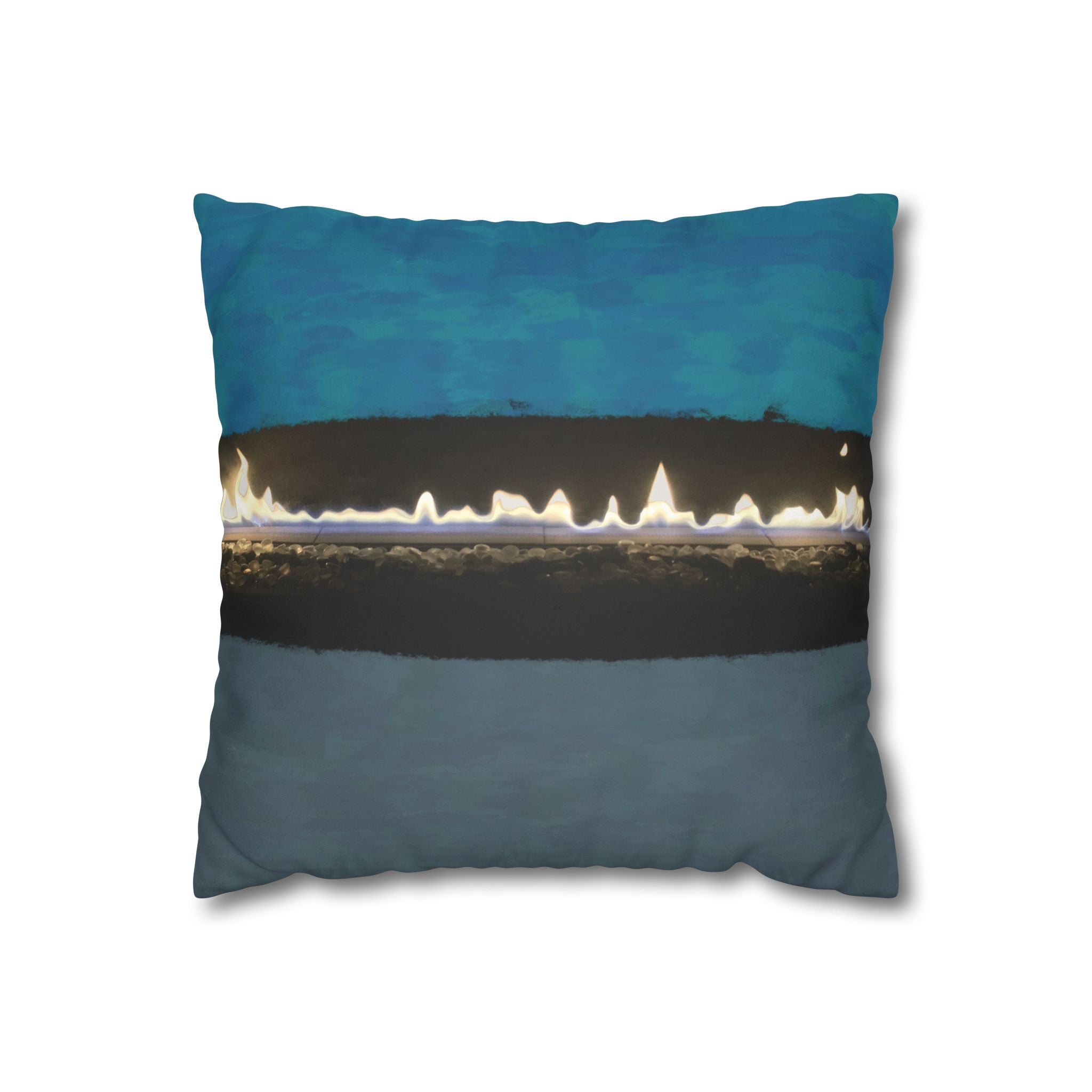 Pillow Case | Faux Suede | Matte Fire