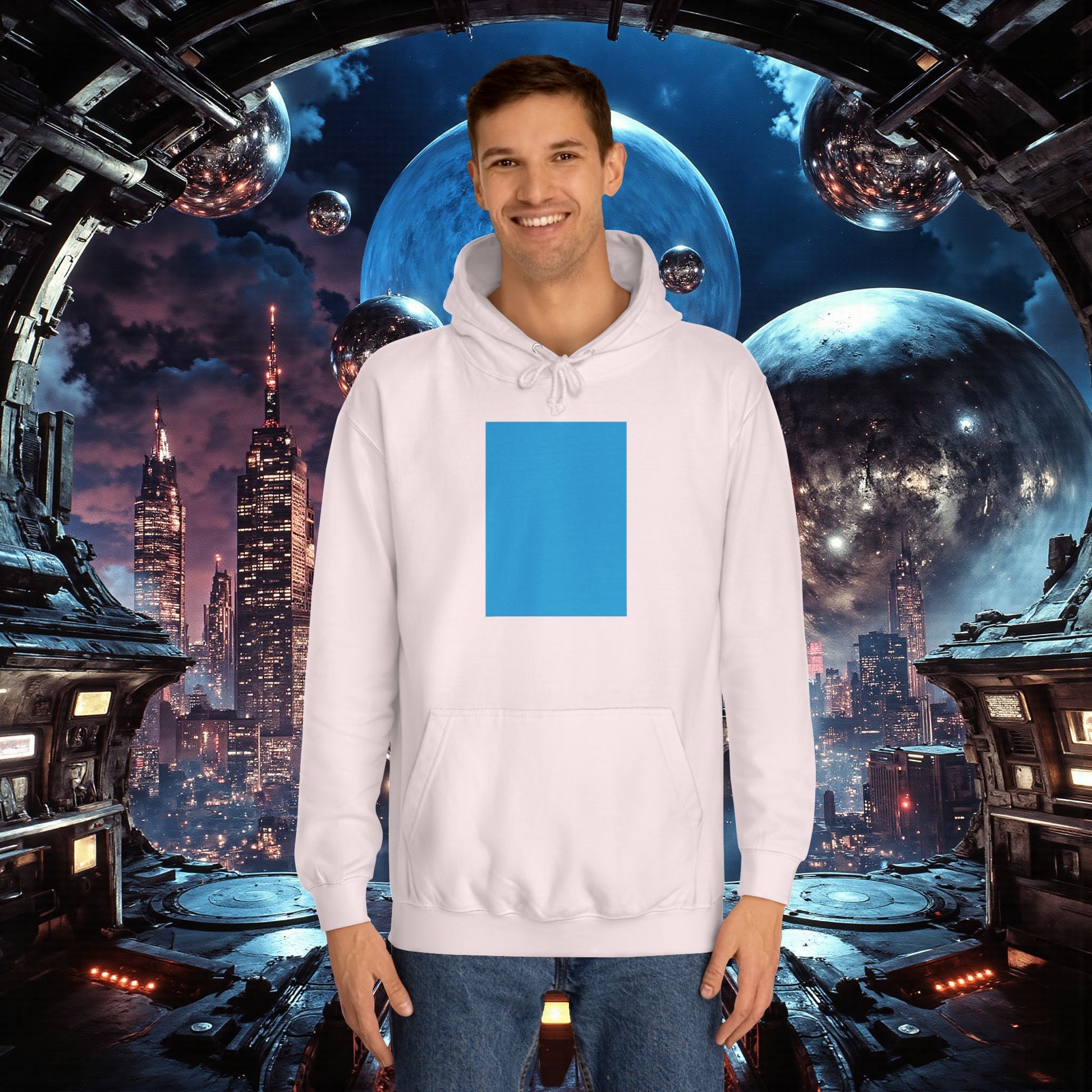 College Hoodie | Bright Blue