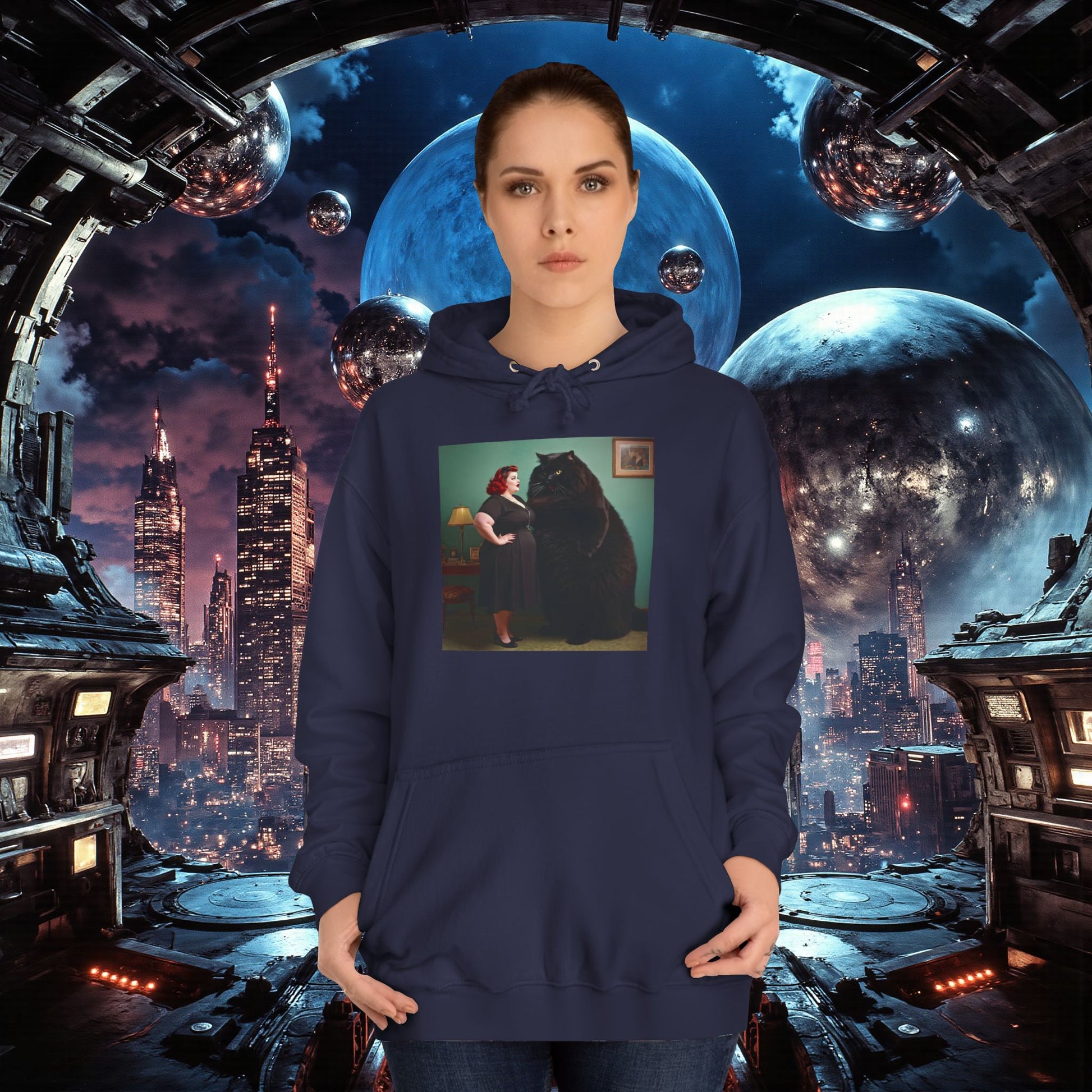 College Hoodie | Black Pussy