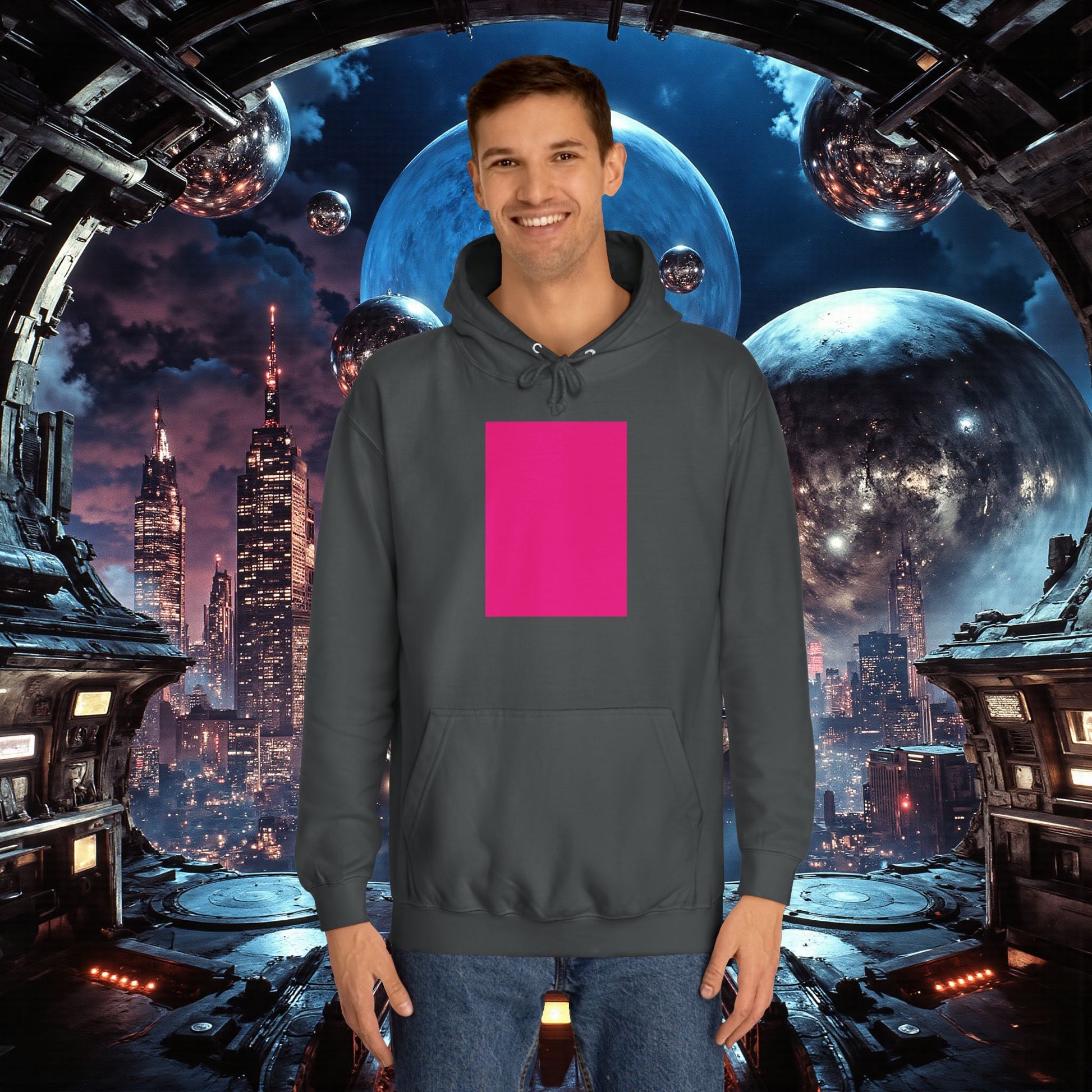 College Hoodie | Bright Pink