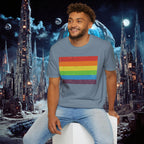 T-Shirt | Distressed Vintage Pride Flag