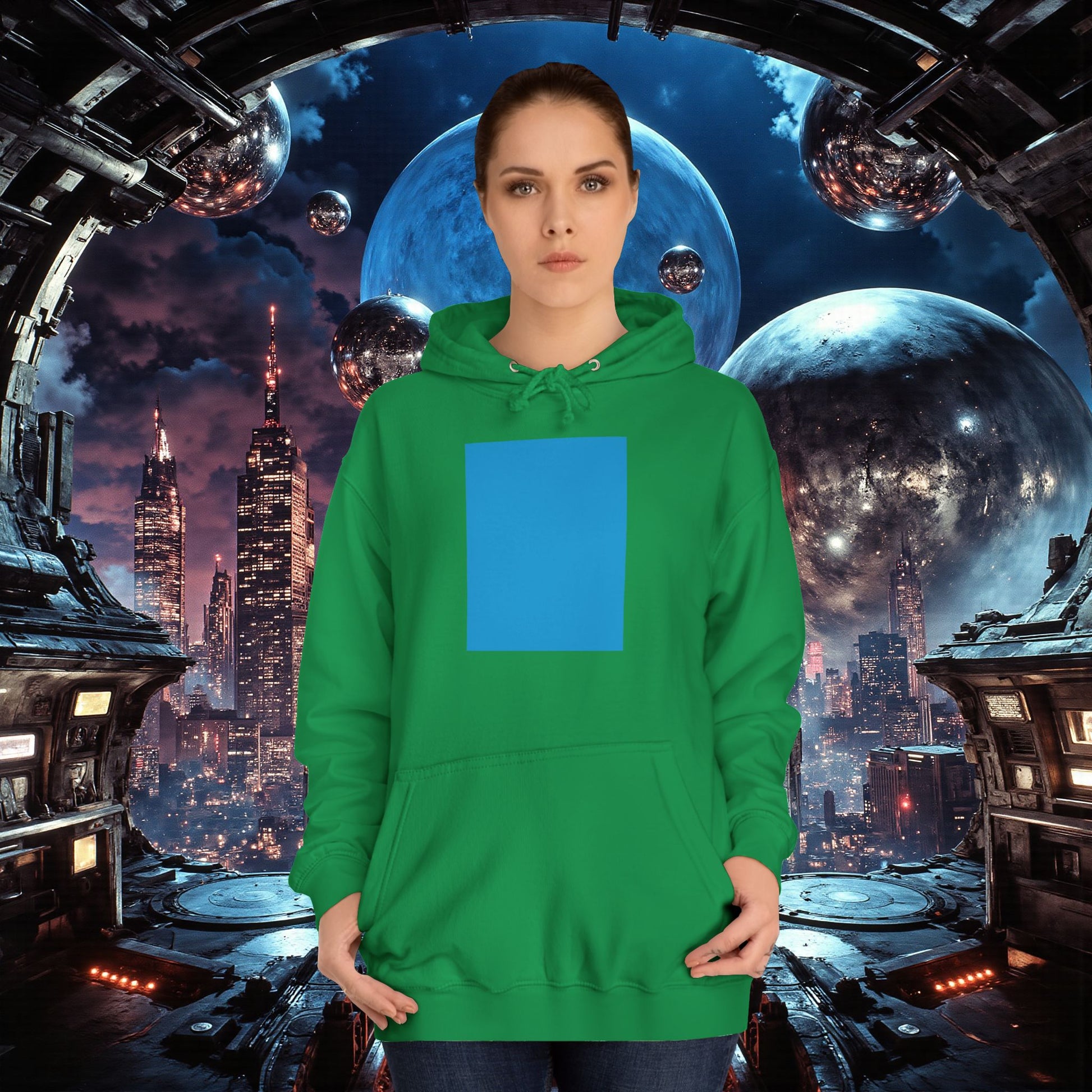 College Hoodie | Bright Blue