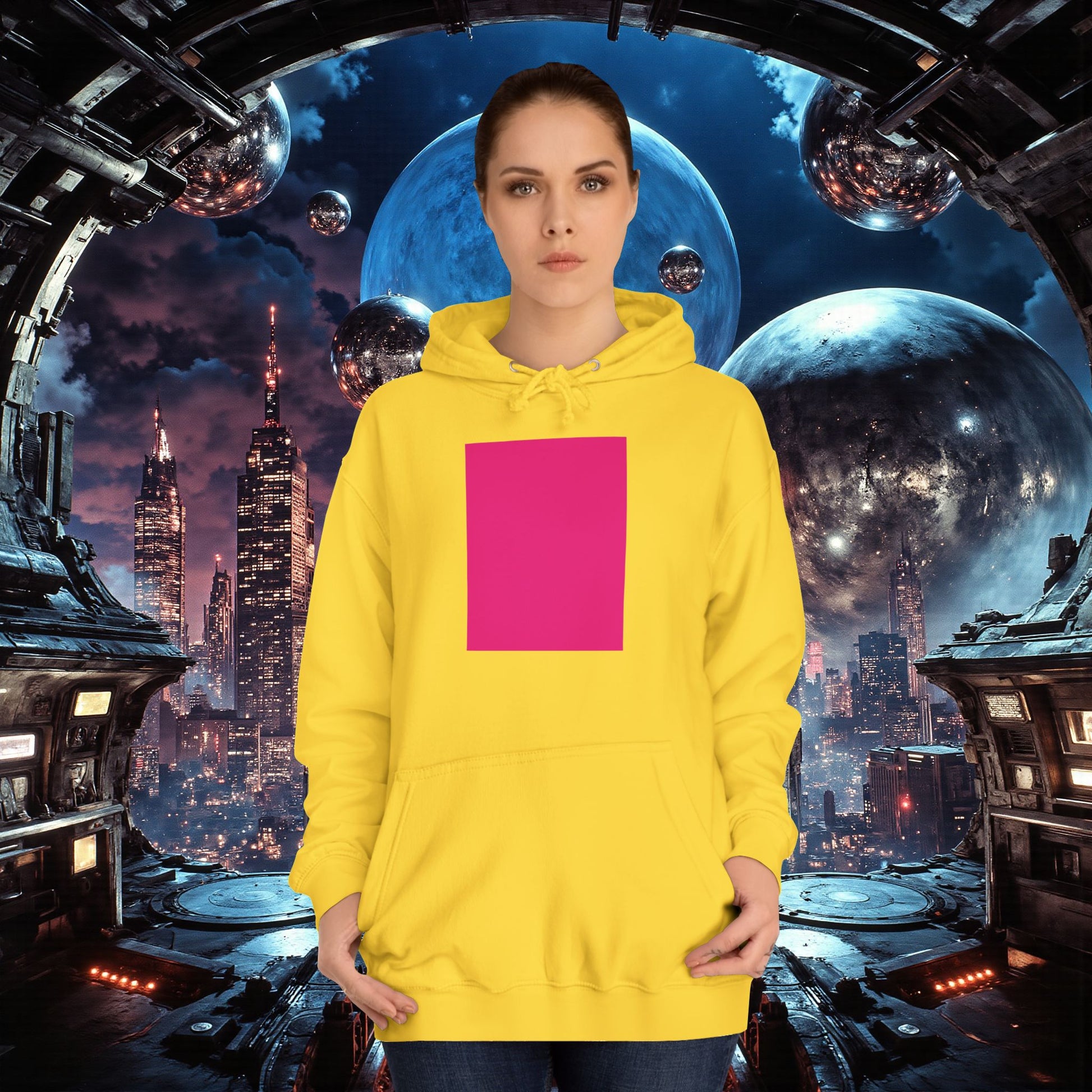 College Hoodie | Bright Pink