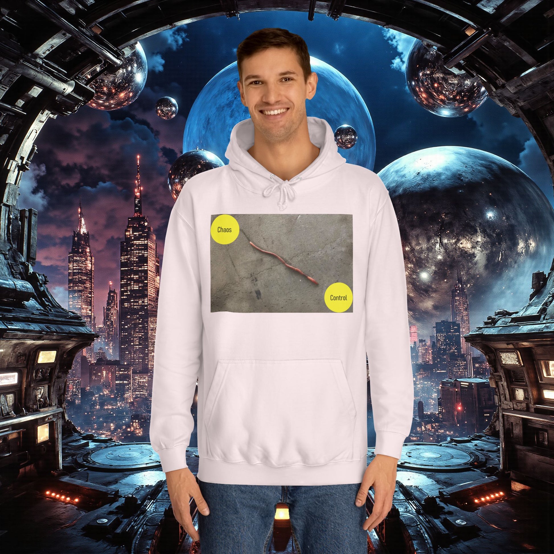 College Hoodie | Control The Chaos Control The Worm
