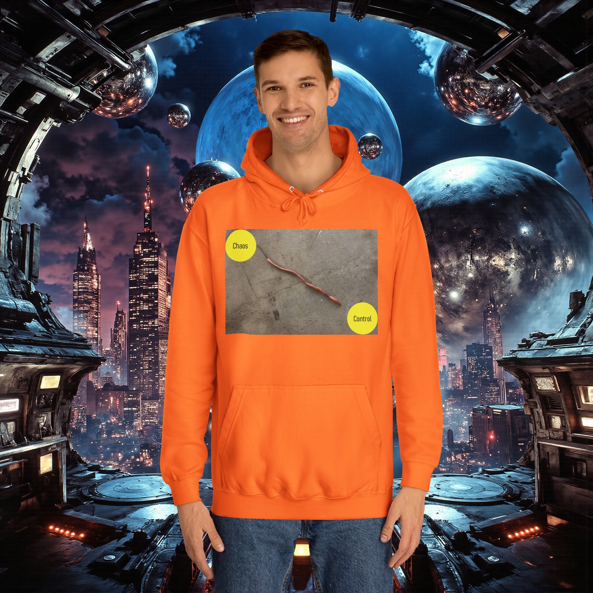 College Hoodie | Control The Chaos Control The Worm
