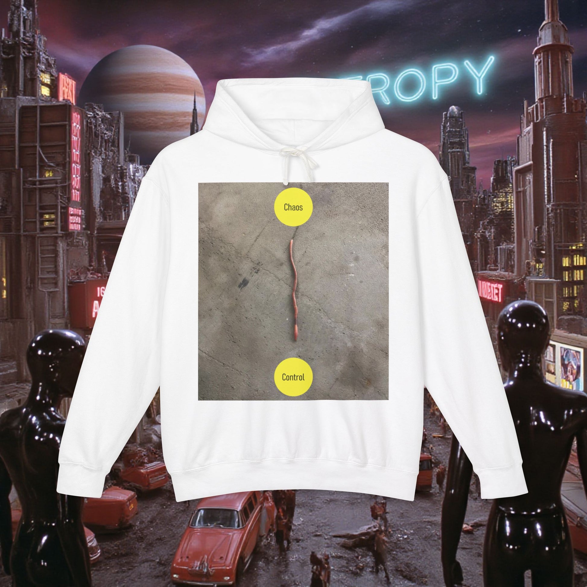 Hoodie Sweatshirt | Control The Chaos Control The Worm