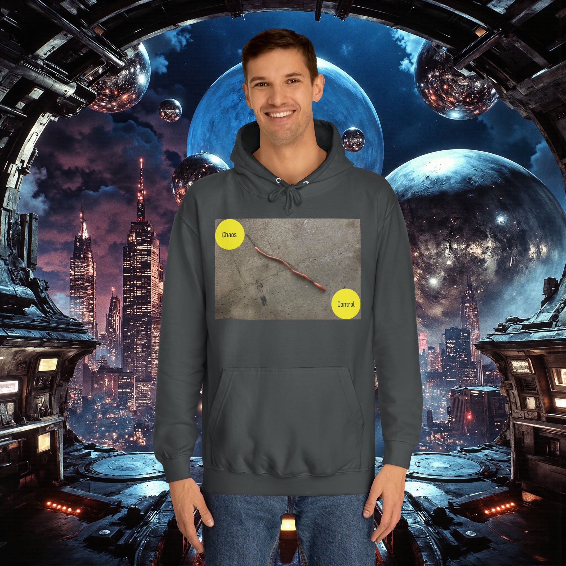 College Hoodie | Control The Chaos Control The Worm