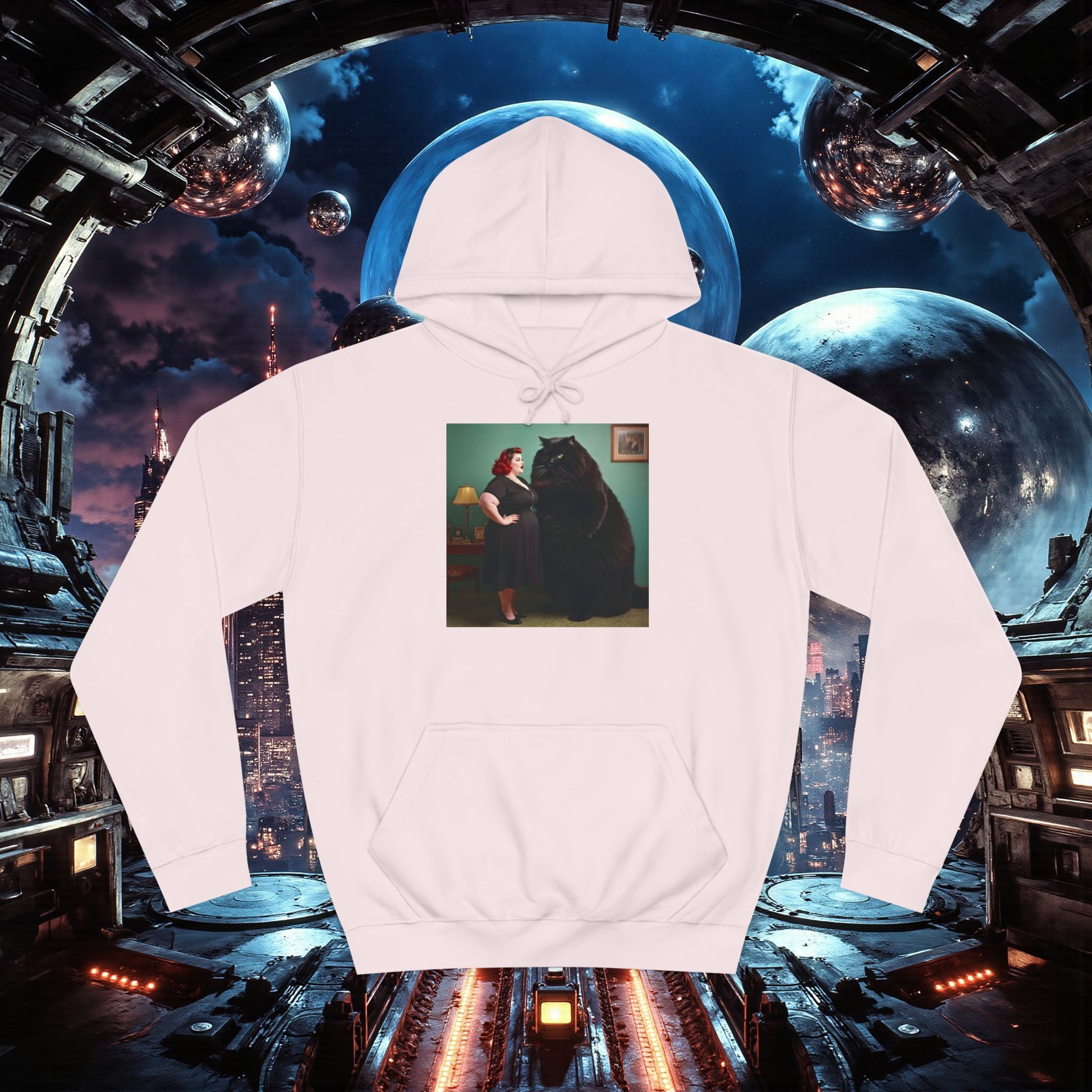 College Hoodie | Black Pussy