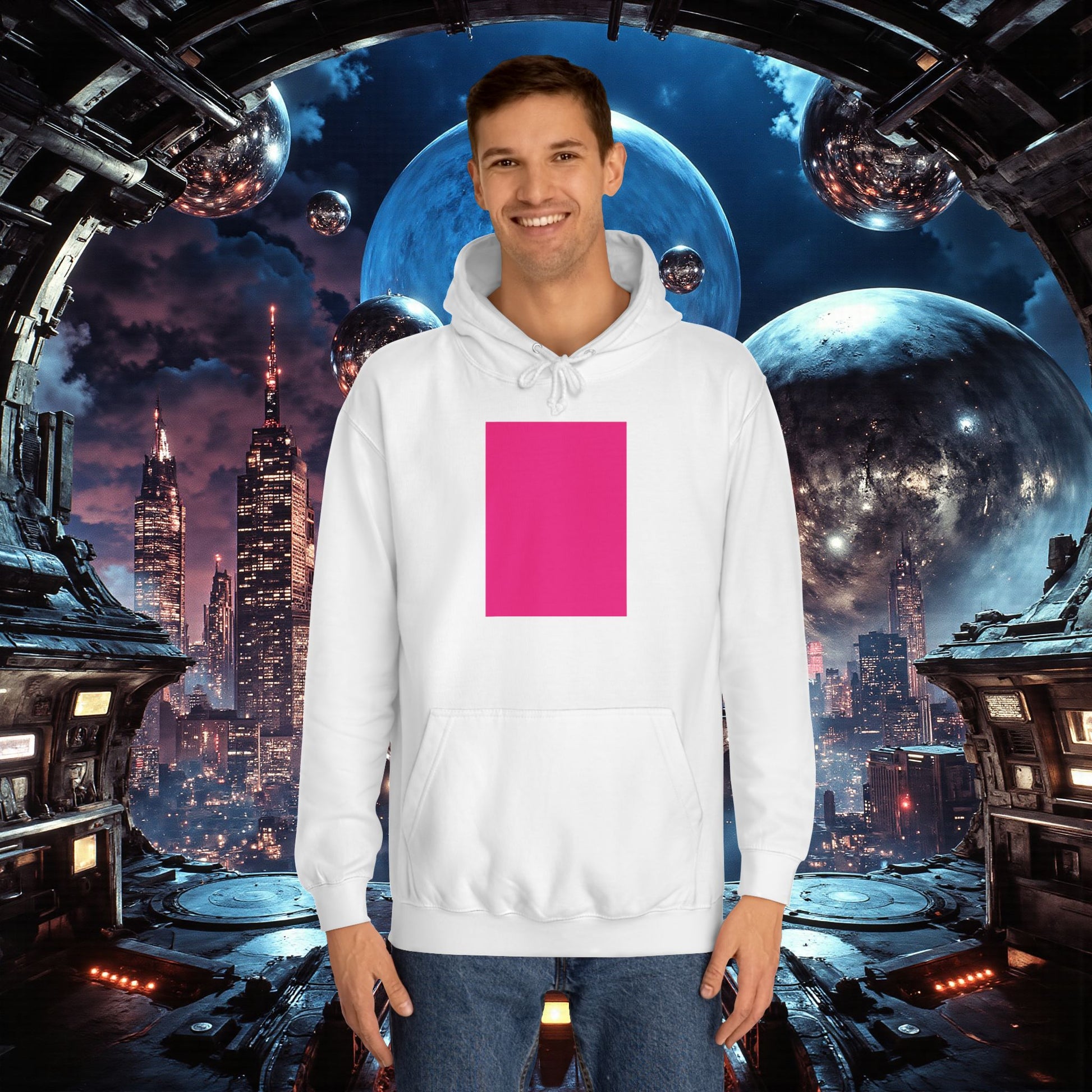 College Hoodie | Bright Pink