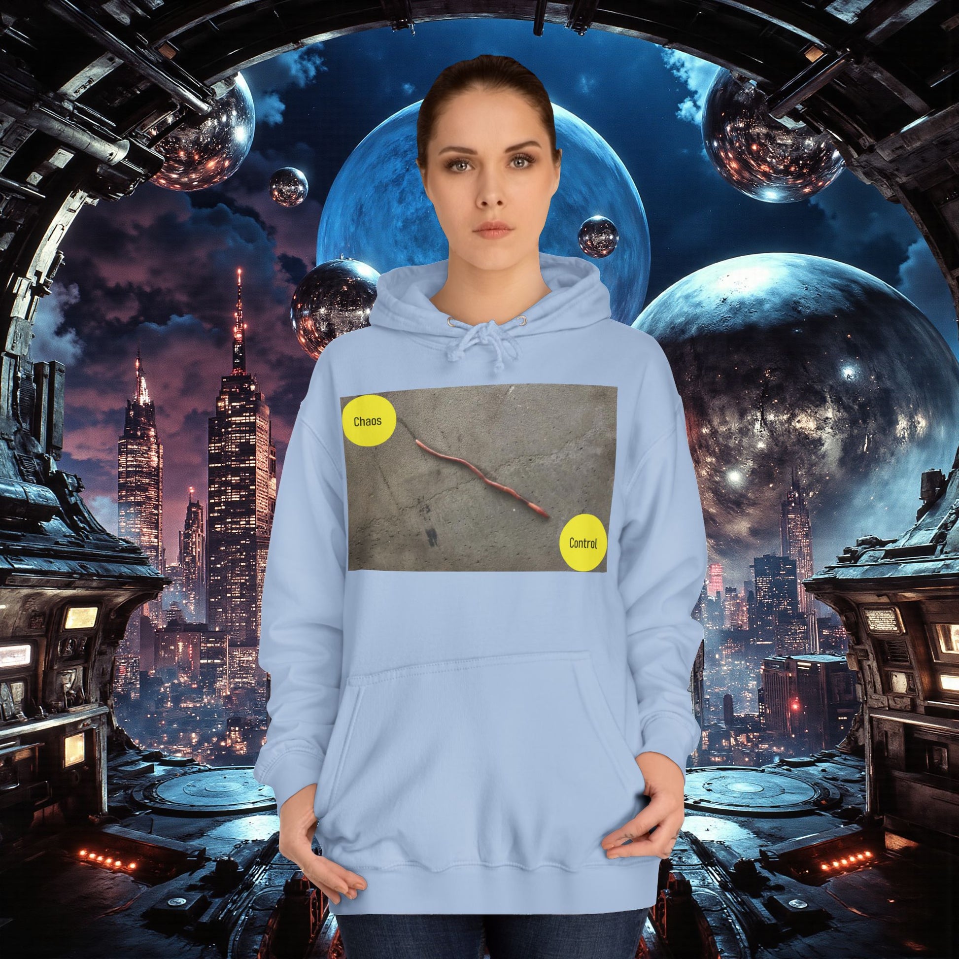 College Hoodie | Control The Chaos Control The Worm