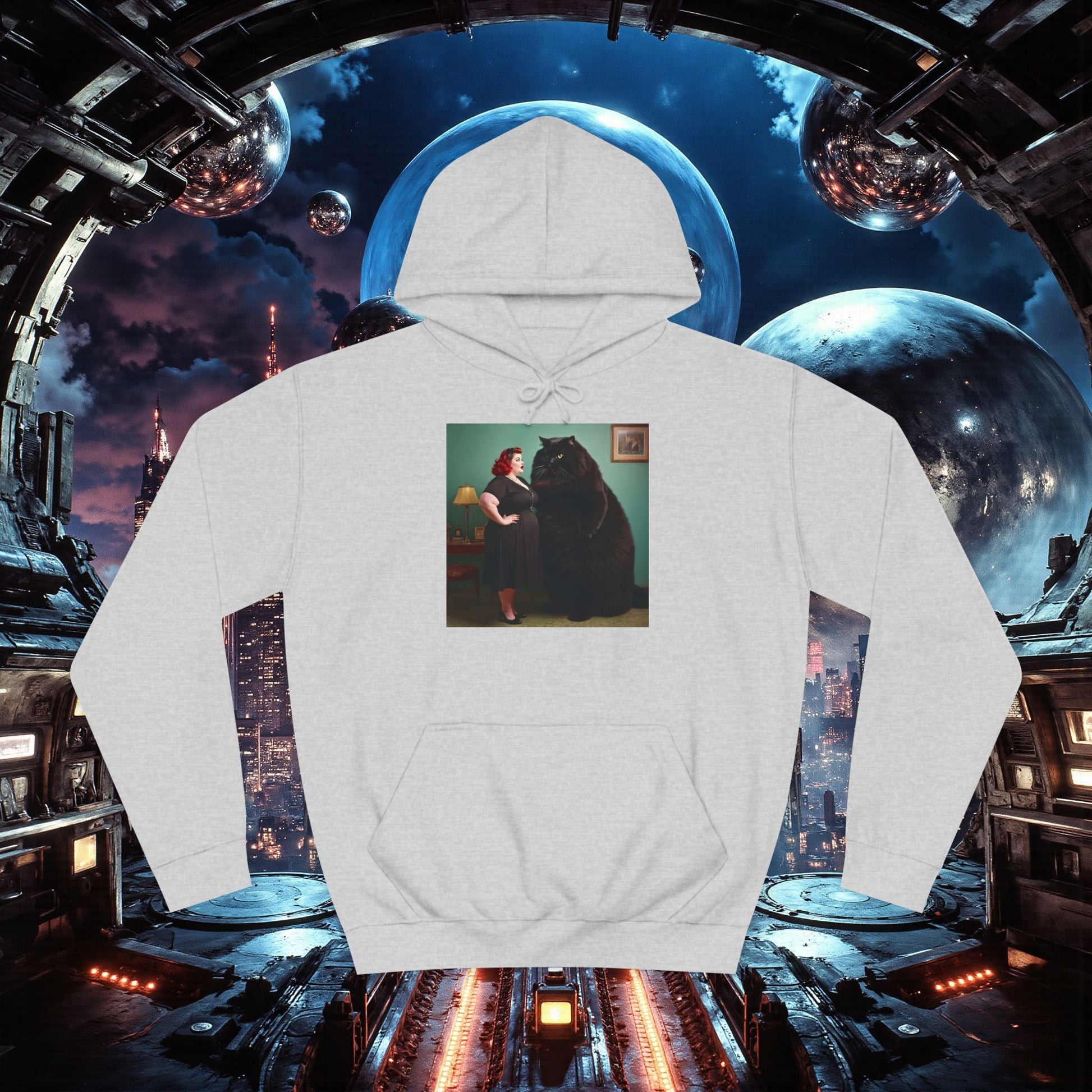 College Hoodie | Black Pussy