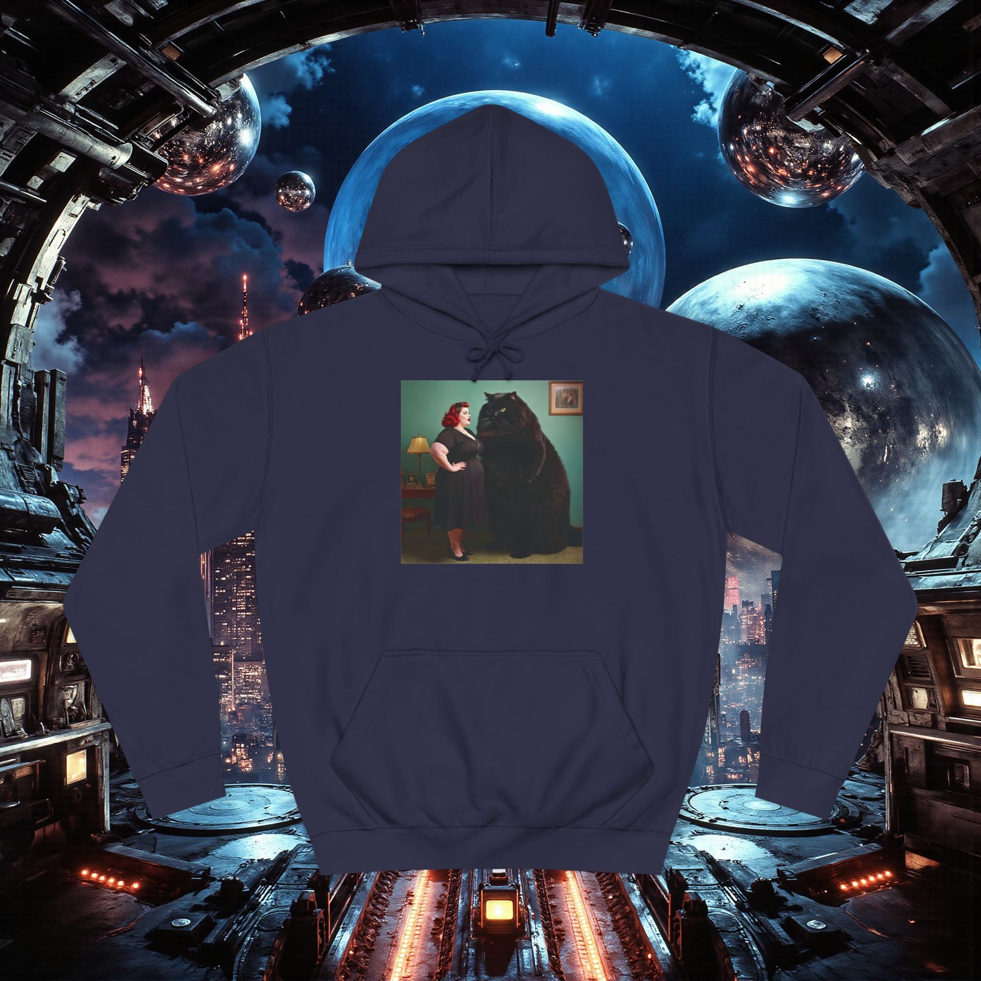 College Hoodie | Black Pussy