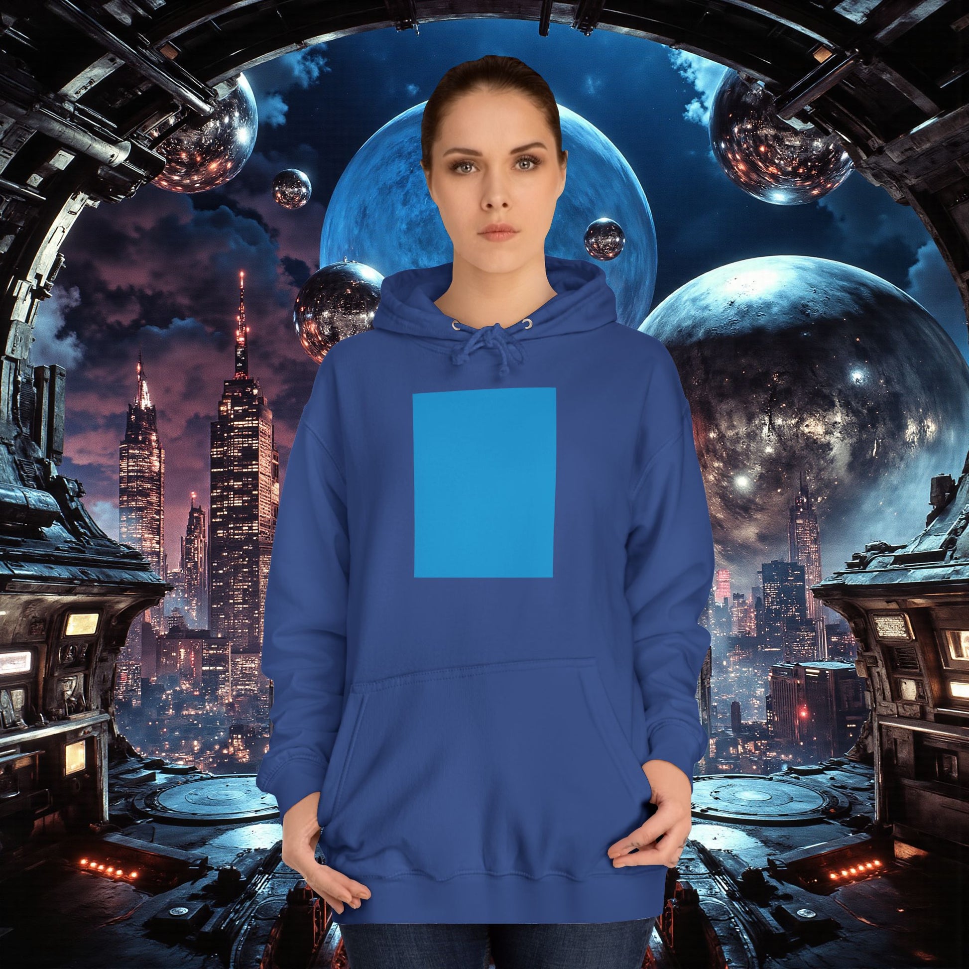 College Hoodie | Bright Blue