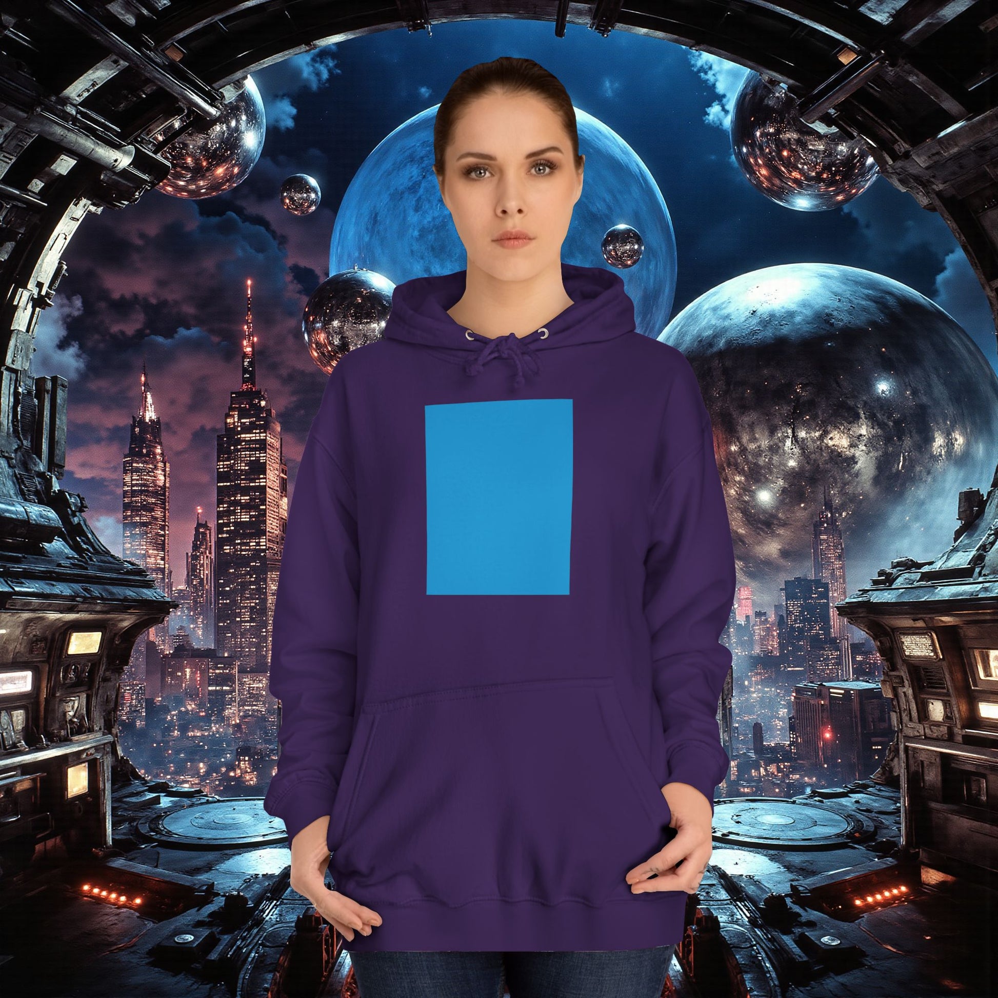 College Hoodie | Bright Blue