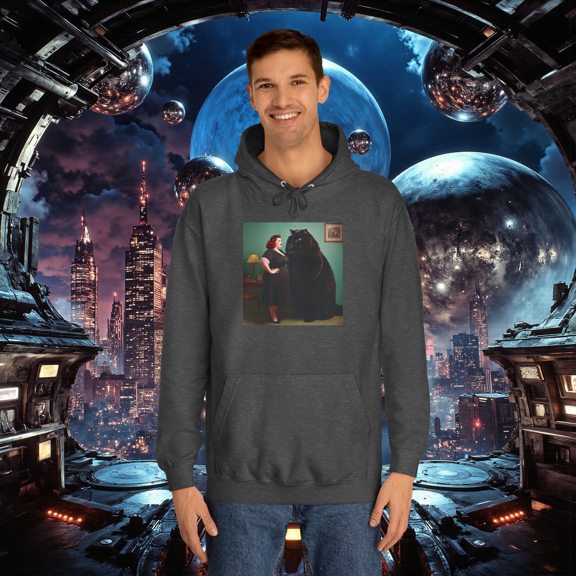 College Hoodie | Black Pussy