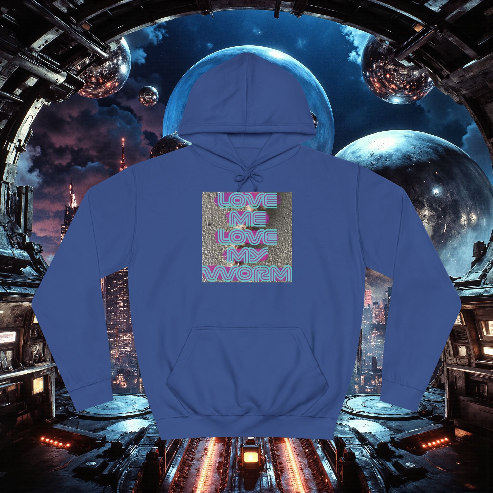 College Hoodie | Love Me Love My Worm (for the devout)