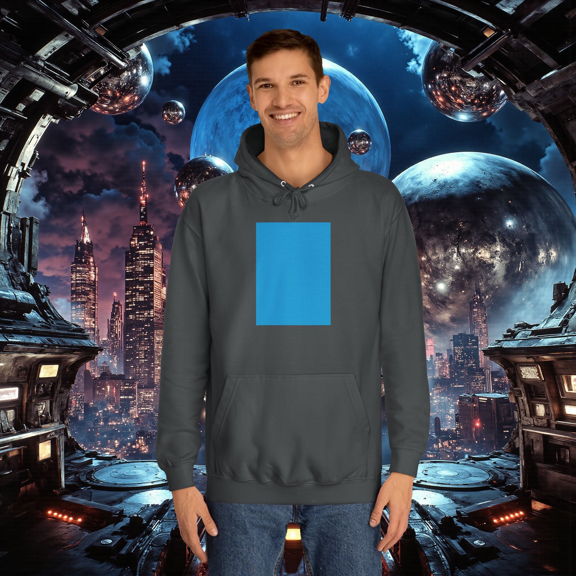 College Hoodie | Bright Blue