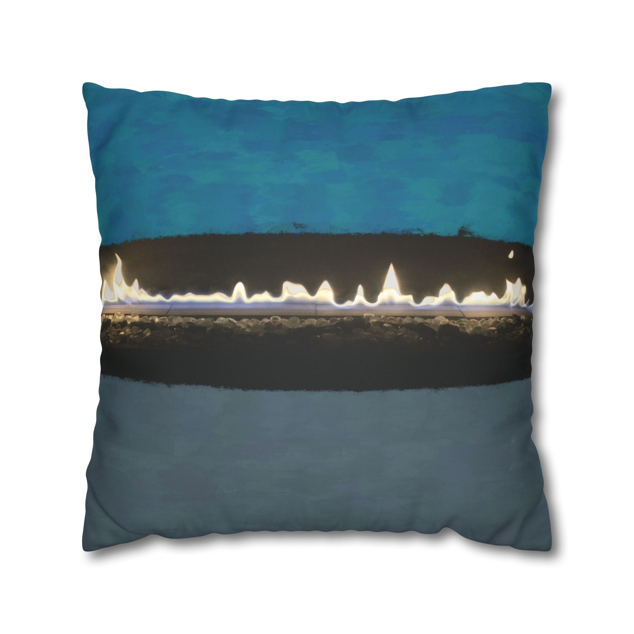 Pillow Case | Faux Suede | Matte Fire