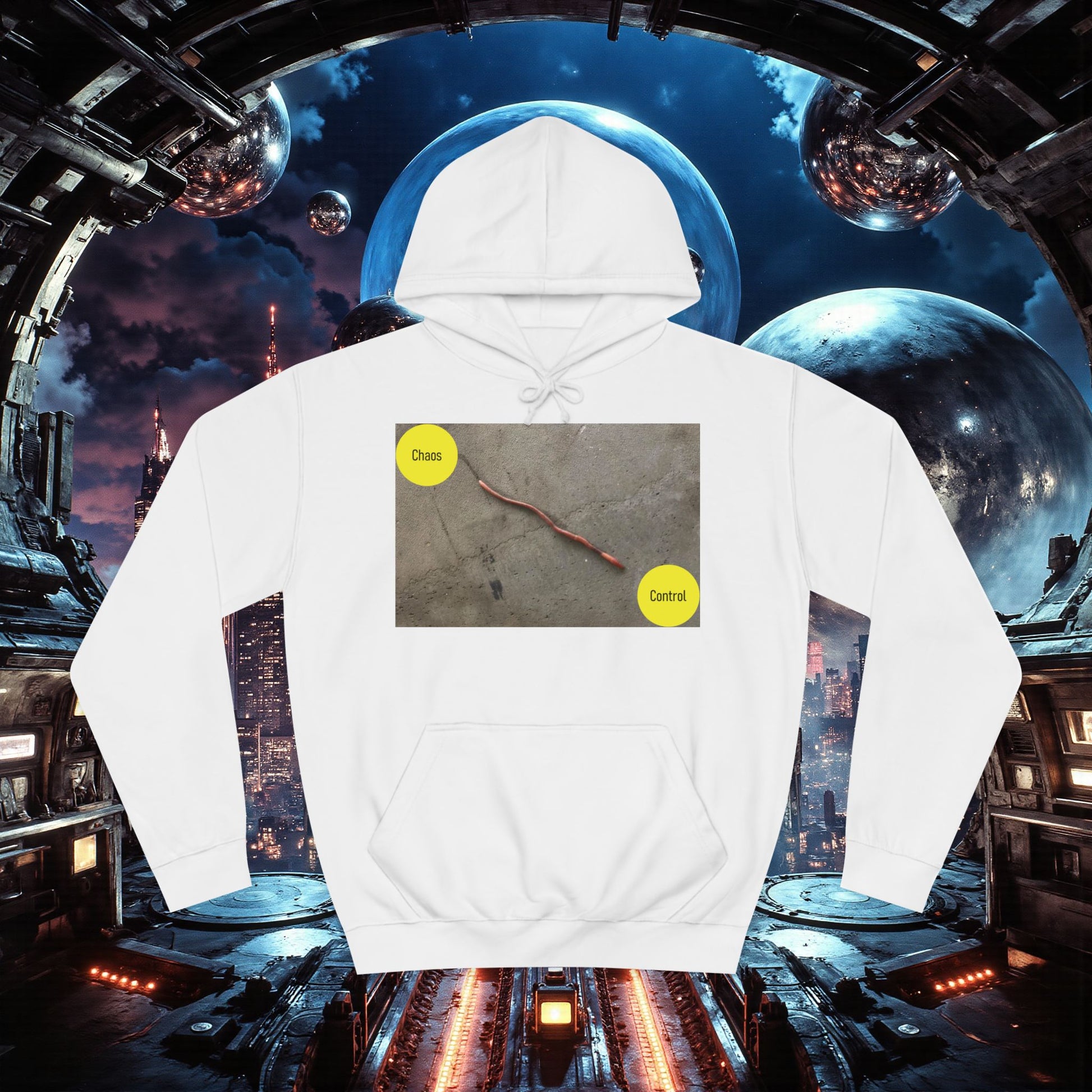 College Hoodie | Control The Chaos Control The Worm