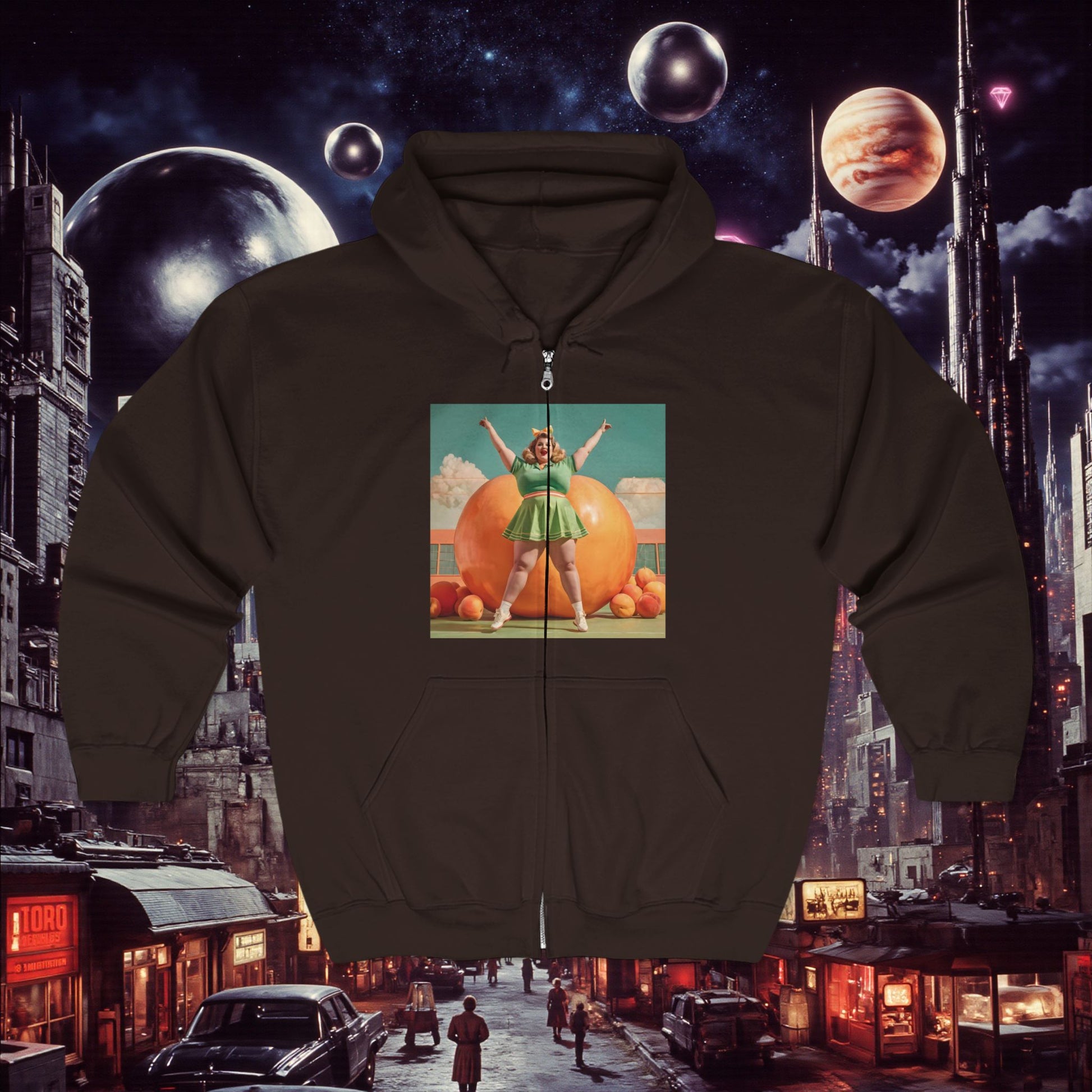 Zip Hoodie | Fat Peaches