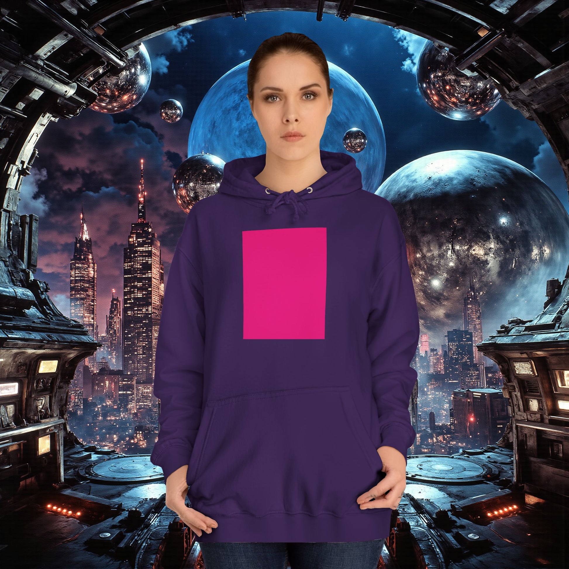 College Hoodie | Bright Pink