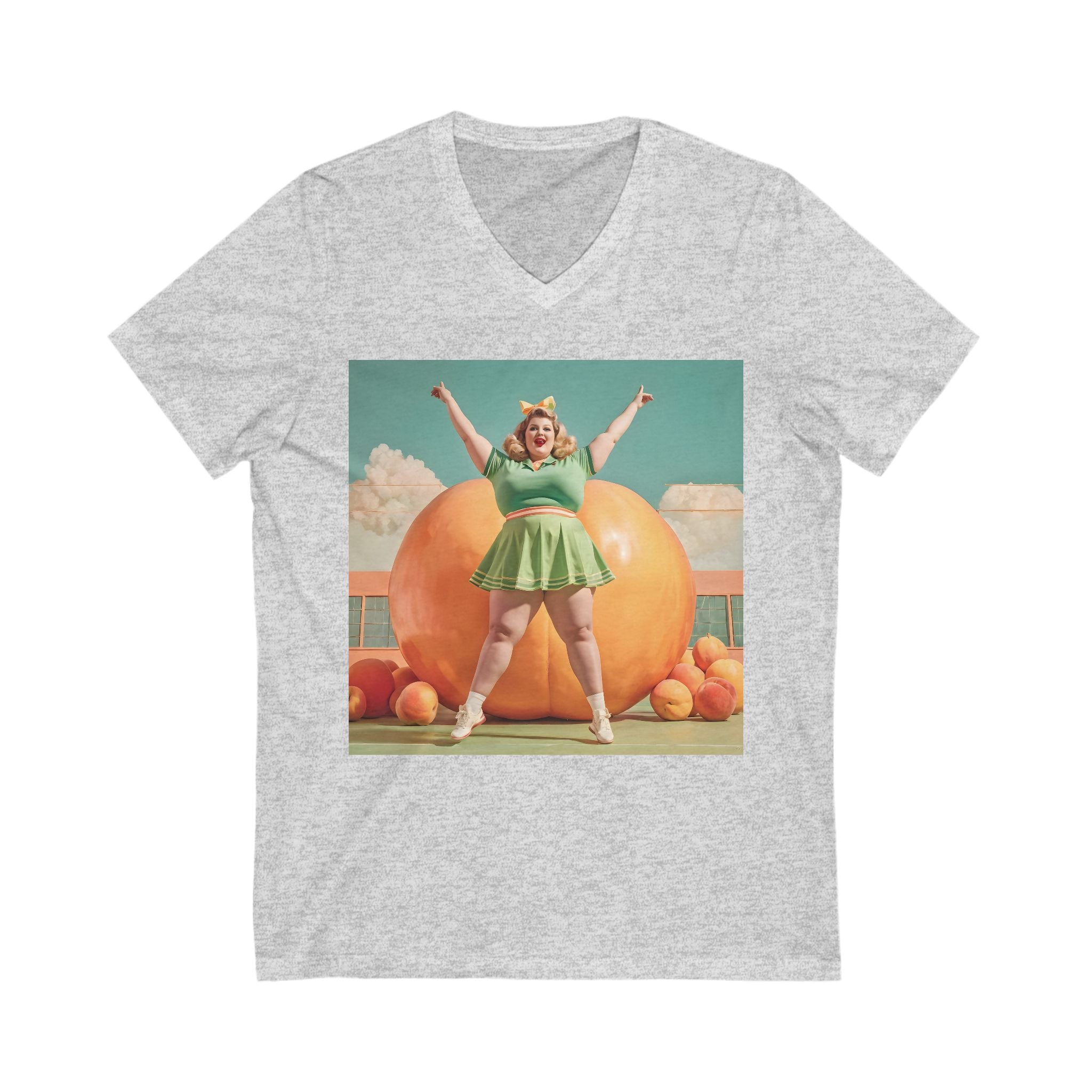 V-Neck T-Shirt | Fat Peaches