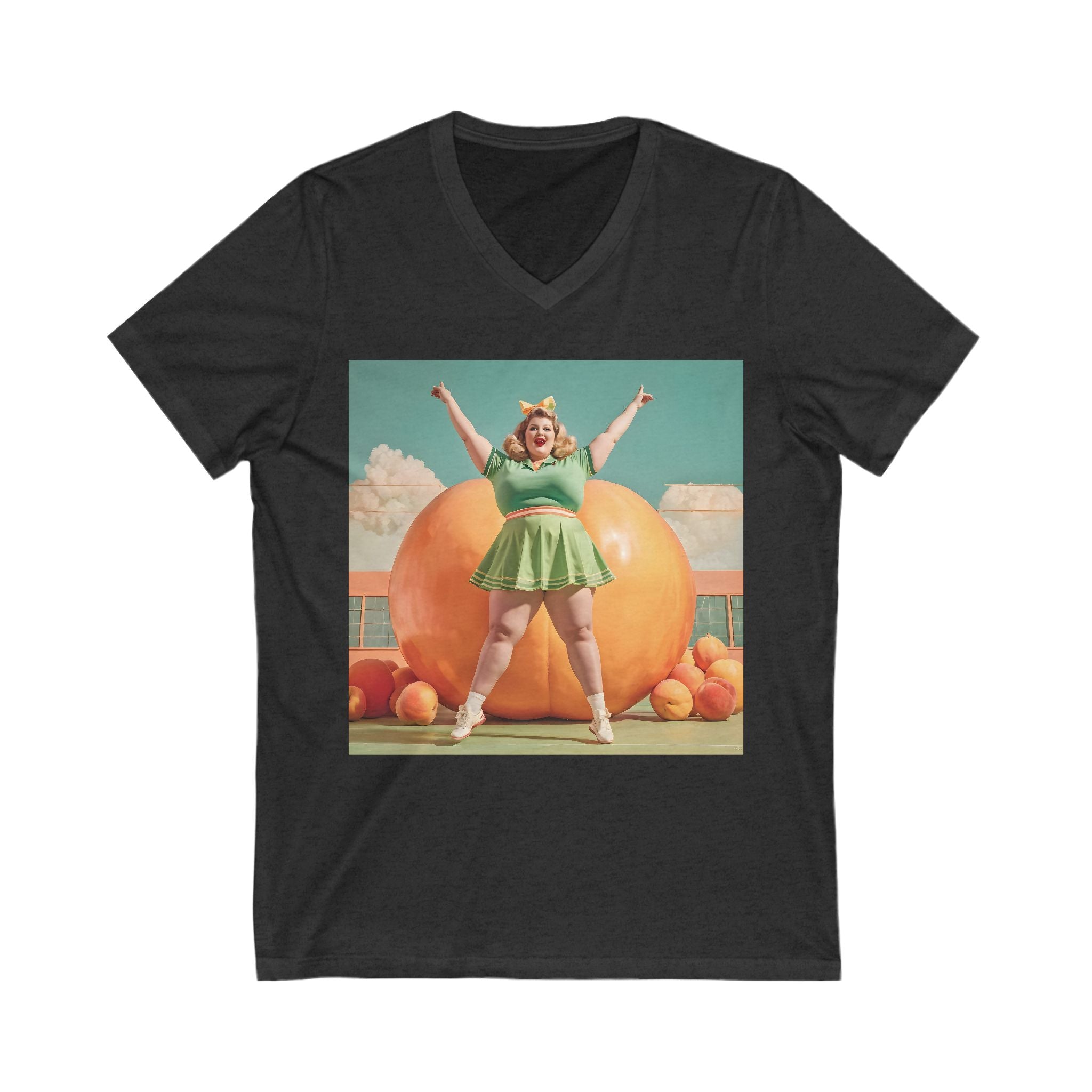 V-Neck T-Shirt | Fat Peaches