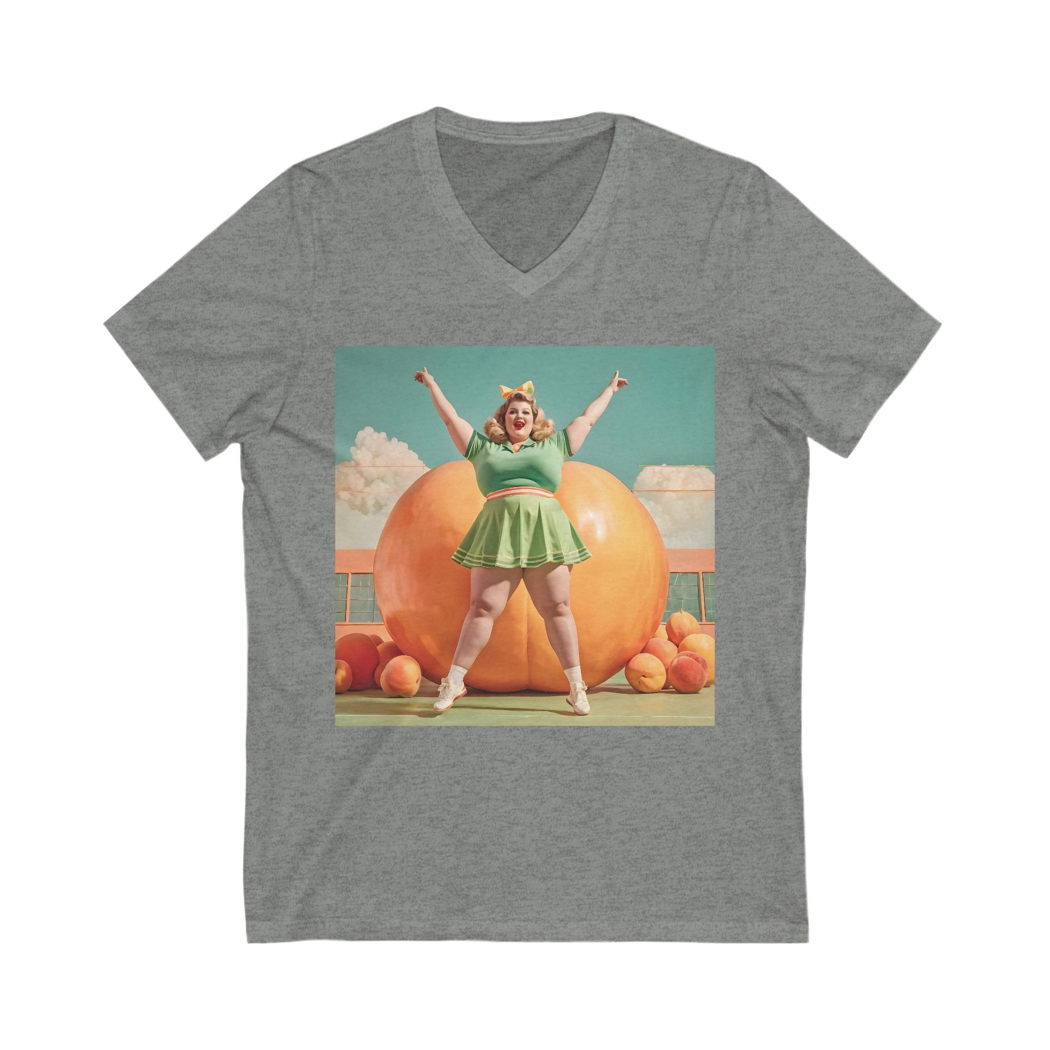 V-Neck T-Shirt | Fat Peaches