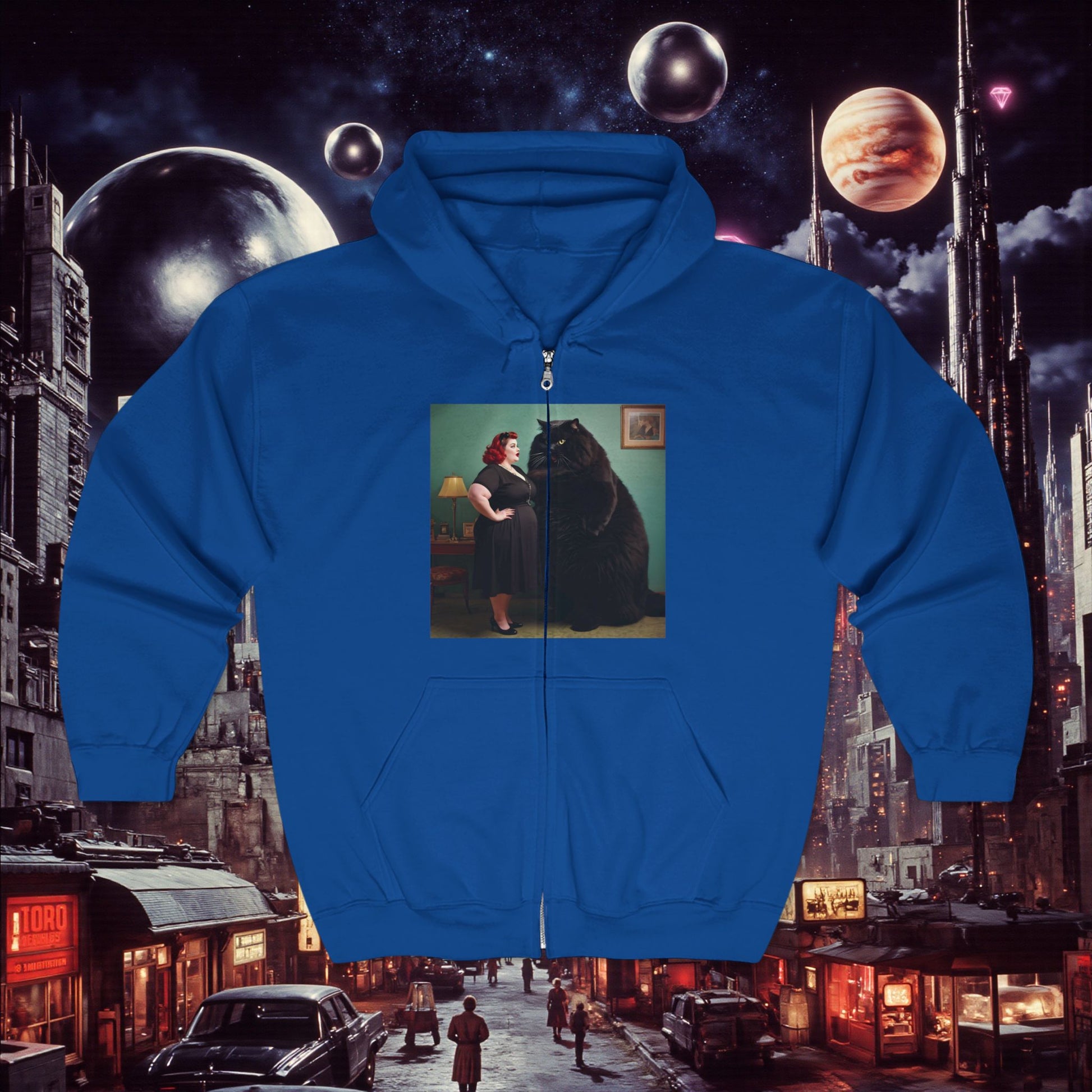 Zip Hoodie | Black Pussy