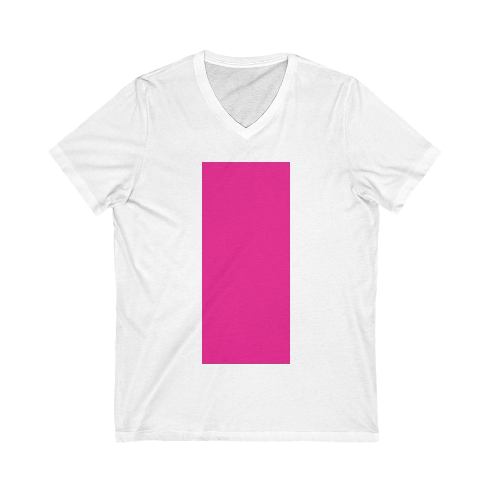 V-Neck T-Shirt | Bright Pink