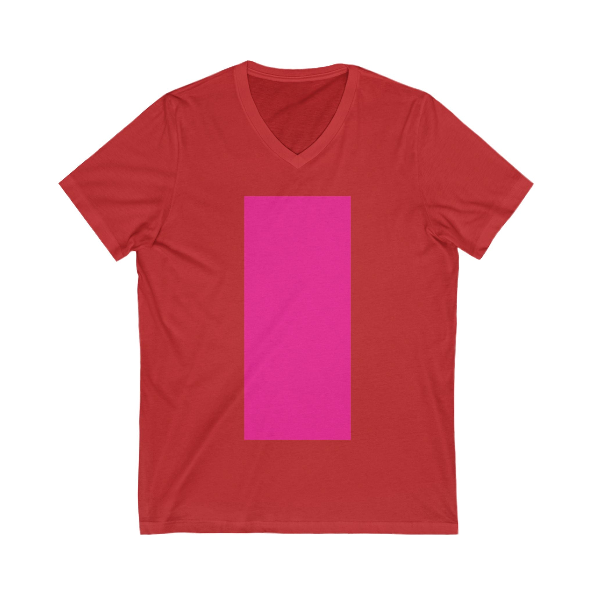 V-Neck T-Shirt | Bright Pink